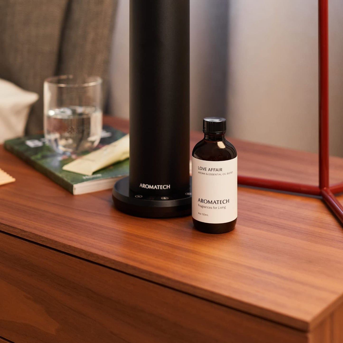 AromaTech Love Affair Premium Aroma Oil – Heady & Radiant Home Fragrance with Notes of Jasmine, Saffron, Cedarwood & Ambergris for Scent Diffusers, Cold-Air and UltraSonic Scent Machines – 120 mL