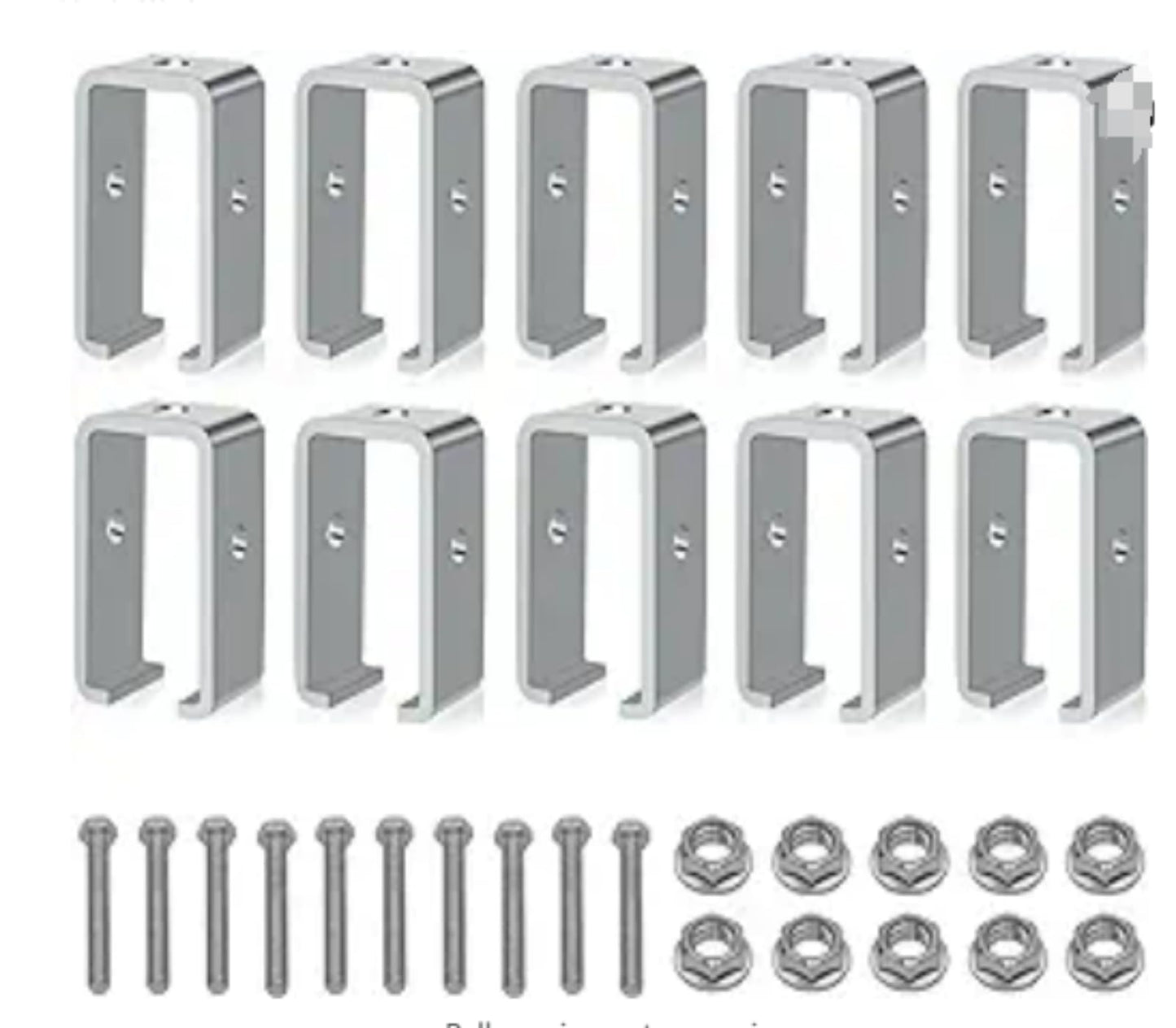 Channel Trolley Track Hanger Bracket for UNISTRUT Strut Channel, 1-5/8 Intermediate Support Hange Bracket for All 1-5/8" Channel Trolley Track (10 Pack)