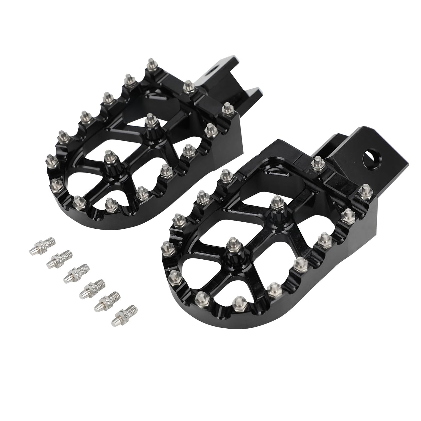 BAOUFF Foot Pegs for TW200,6061 Aluminum CNC Dirt Bike Footpegs Footrests Foot Pedals Rests for TW 200 1987-2023 Black