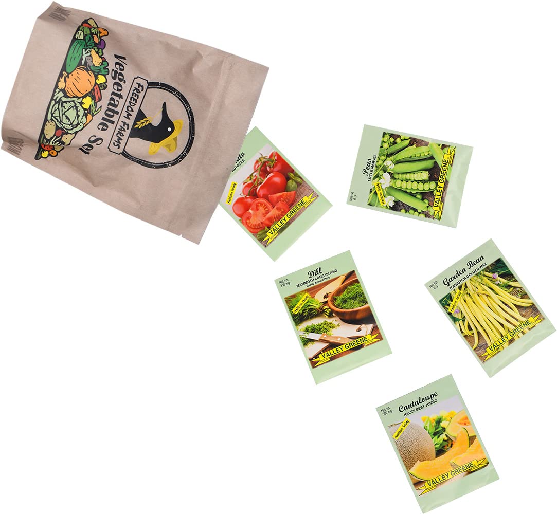 Set of 43 Assorted Vegetable & Herb Seeds 43 Varieties Create a Deluxe Garden All Seeds are Heirloom, 100% Non-GMO! by Black Duck Brand Assorted Varieties