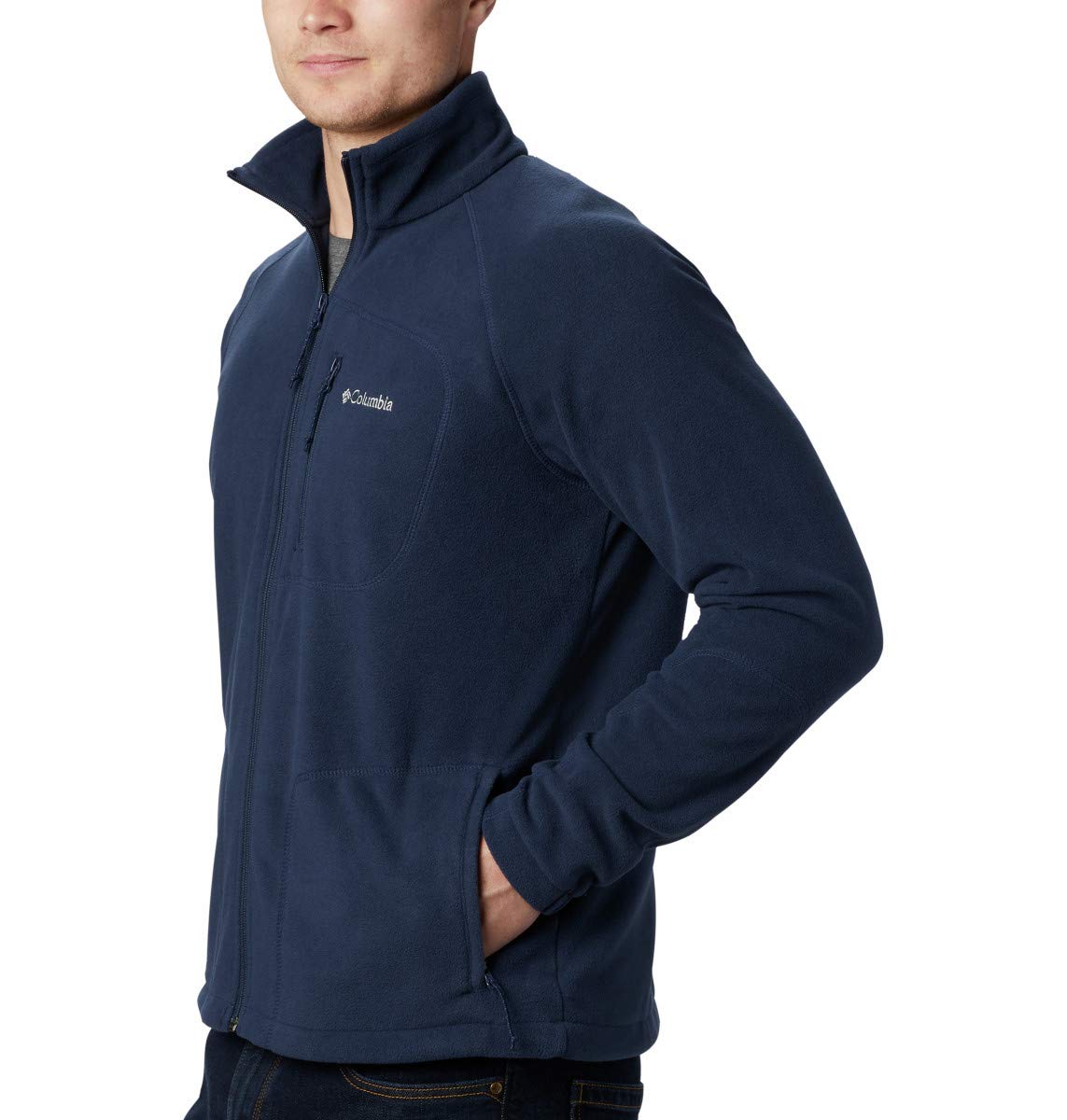 Columbia Men's Fast Trek II Full Zip Fleece, Collegiate Navy, Small