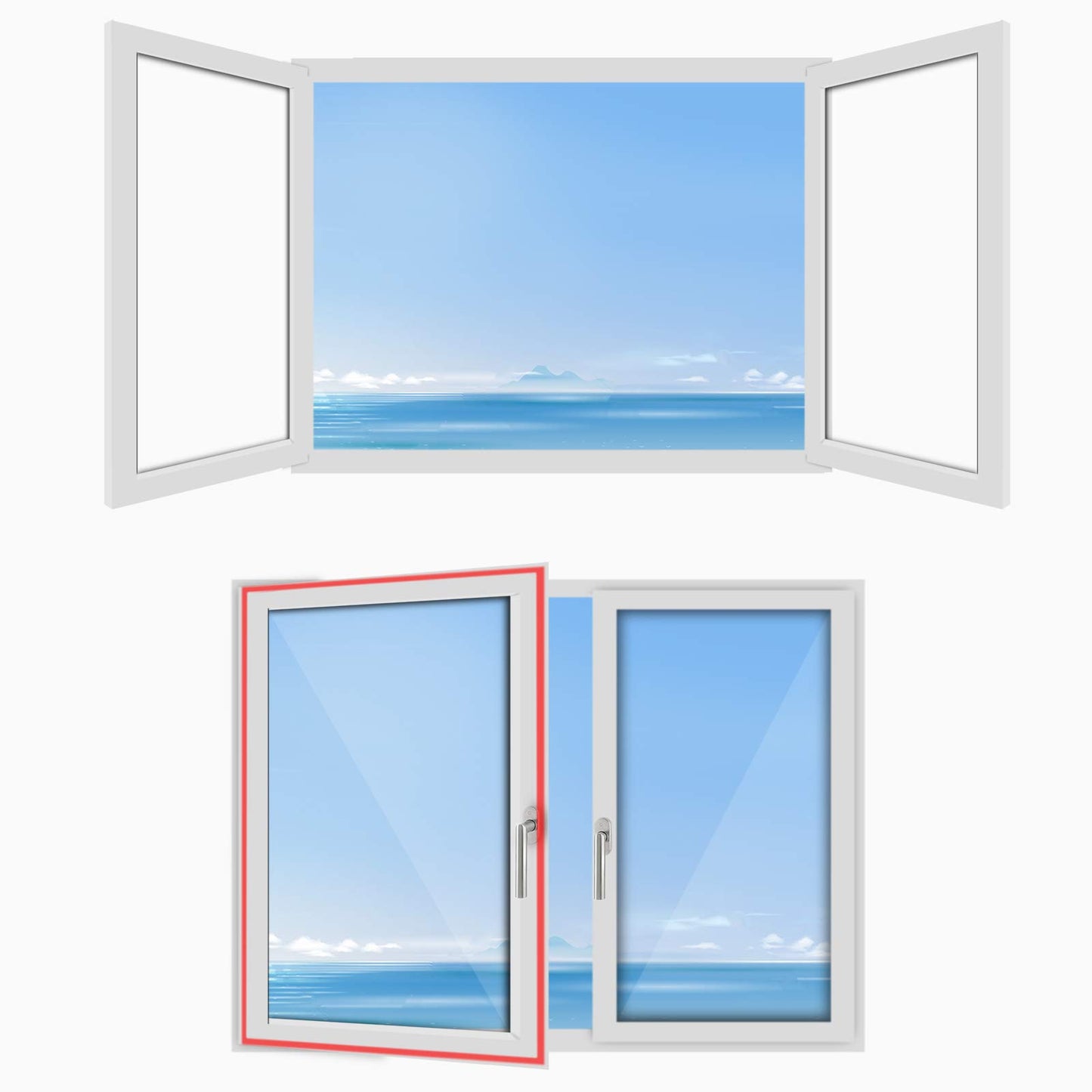 HOOMEE 560CM|220” Universal Window Seal for Portable Air Conditioner
