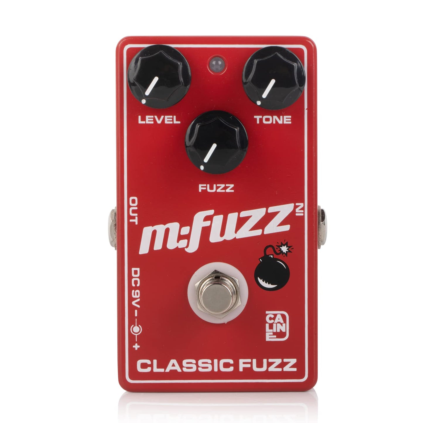 Caline CP-504 Fuzz Guitar Effect Pedal True Bypass Aluminum Alloy Casing M-FUZZ Pedal Red
