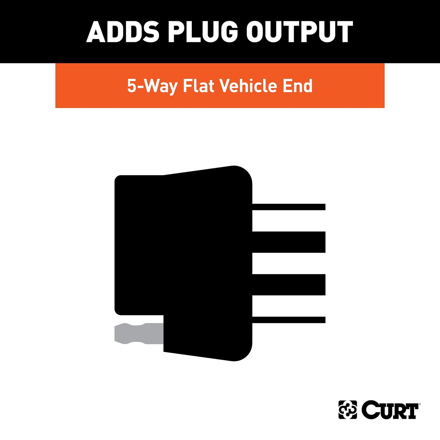 CURT Manufacturing 56584 Replacement Vehicle-Side Custom USCAR 5-Pin Trailer Wiring Harness