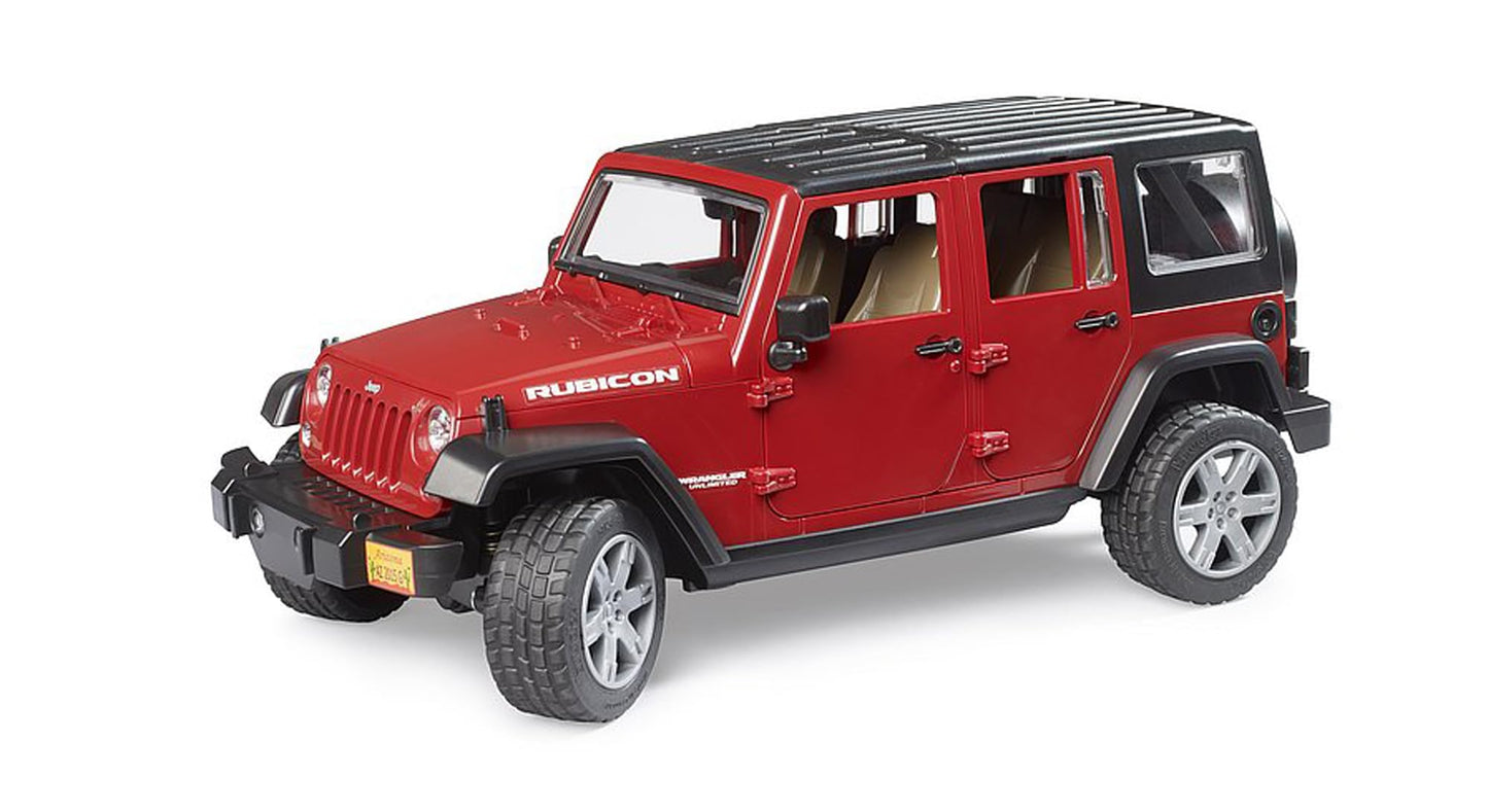 Bruder 02525 Jeep Wrangler Unlimited Rubicon, Red