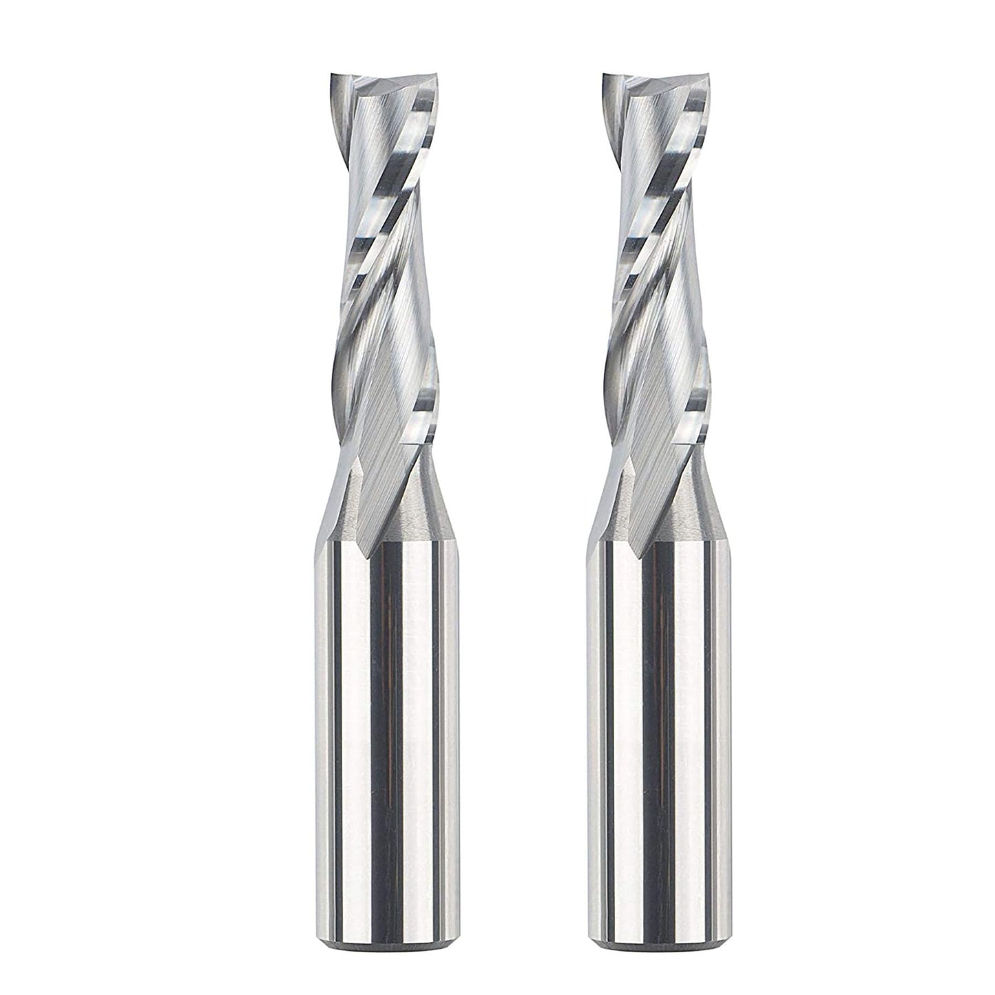 SpeTool Upcut Spiral Router Bit 3/8 inch Cutting Diameter 1/2 inch Shank 1-1/4 inch Cutting Length, Carbide CNC Router Bits End Mill for Wood Mortises Carving Engraving