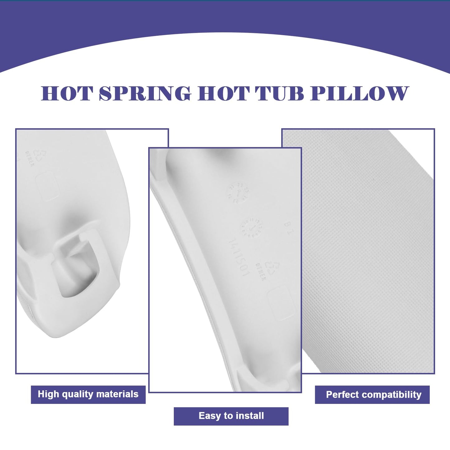 77228 1411501 Spa Spa Hot Tub Head Pillow Replacement for Spa Highlife Series Head Pillows (2014 to Current), Compatible with Watkins Spa Neck Pillows Hot Tub Pillows 2 Pack