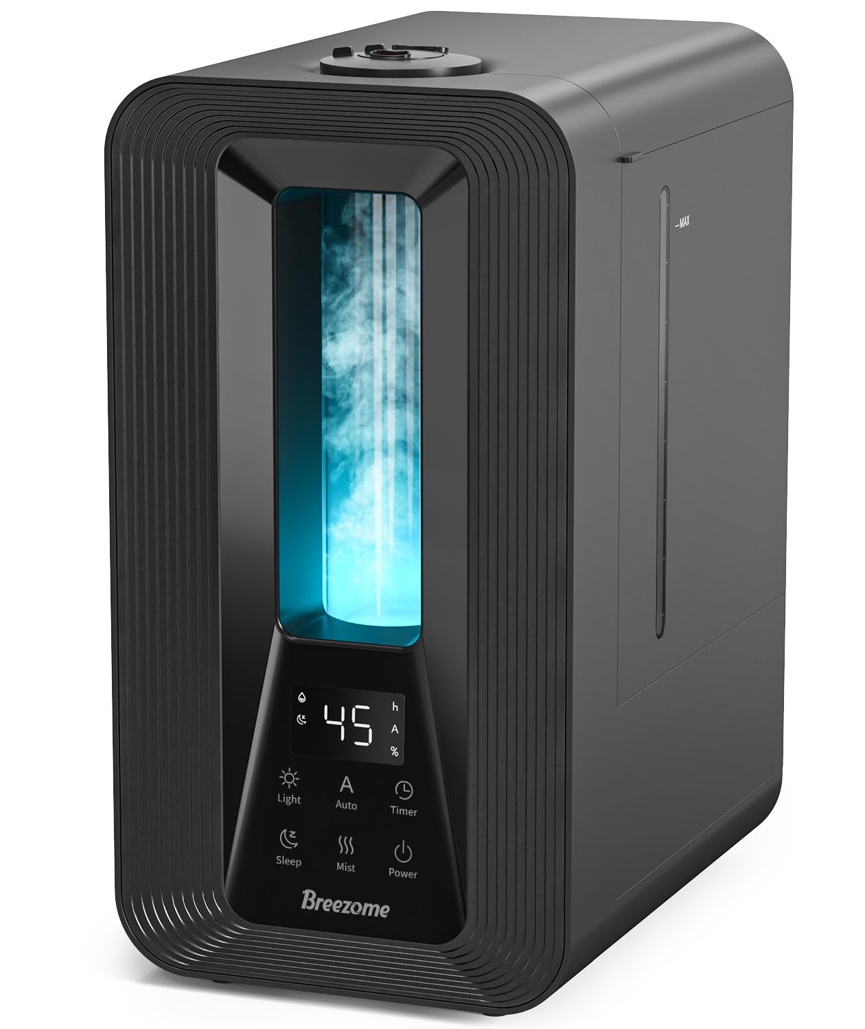 BREEZOME Humidifiers for Bedroom, 5L Top Fill Cool Mist Humidifier with Aroma Diffuser, Humidistat, Night Light, 50H Runtime, Quiet Ultrasonic Humidifiers for Home Large Room, Plants, Baby Nursery