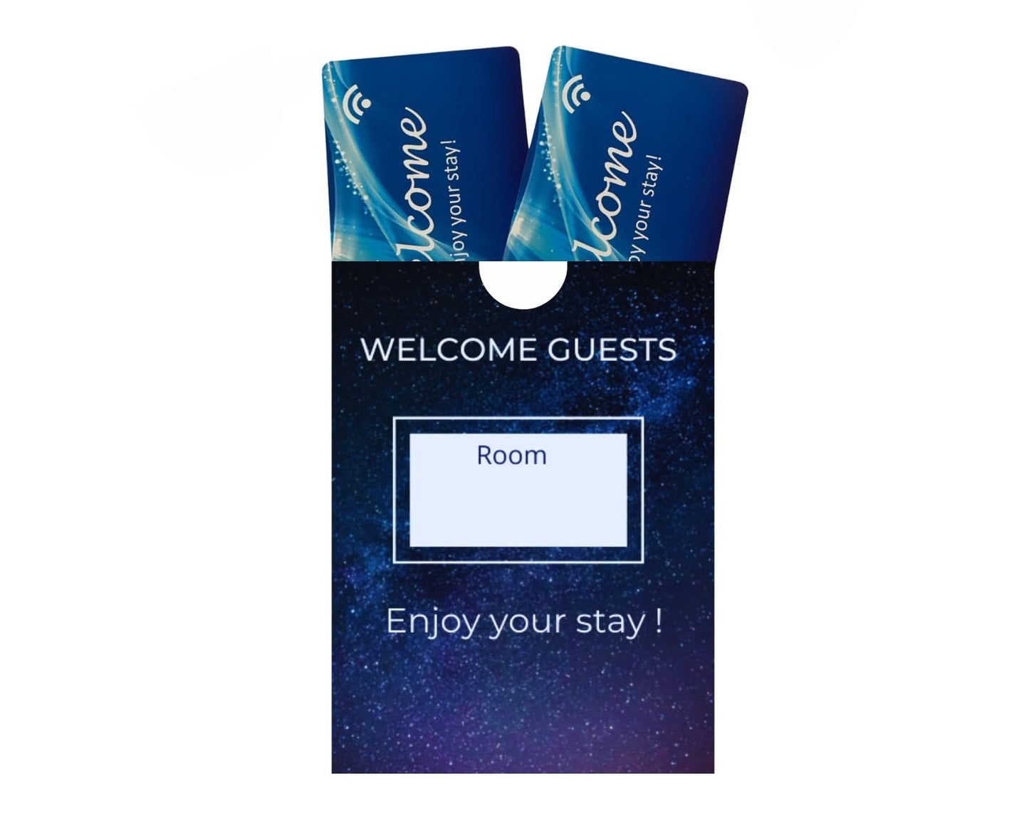 Hotel Key Card Cover/Sleeve/Envelope/ ( Box of 1000 Sleeves ), Fits up to 3 Hotel RFID or Magnetic Stripe Key Cards.