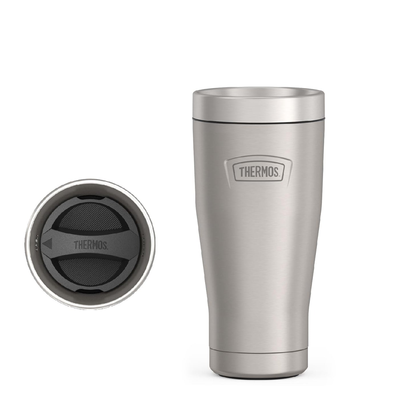 THERMOS ICON Series 16 oz Stainless Steel Tumbler Matte Steel