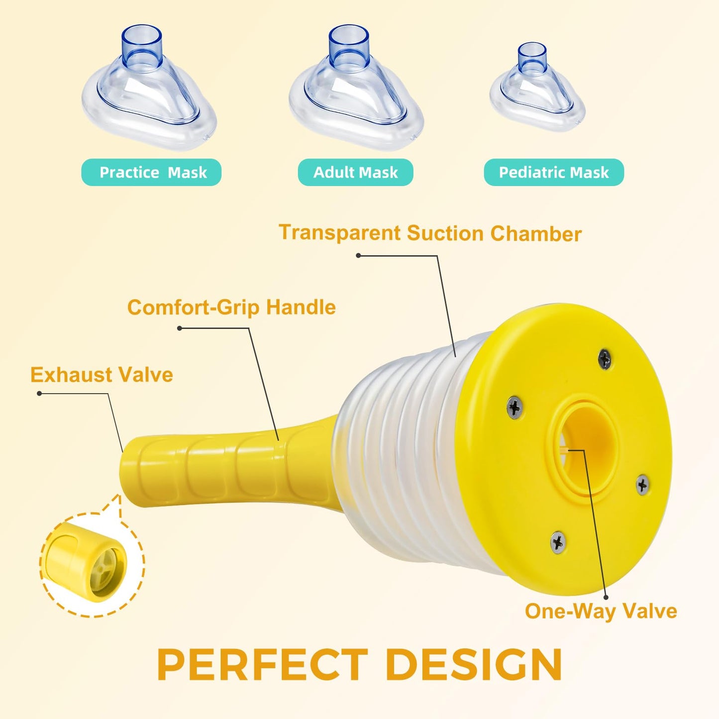 Choking Rescue Device, Portable Airway Suction Device, Anti Choking Device for Kids and Adults, Portable Suction Rescue Device for Children & Adults