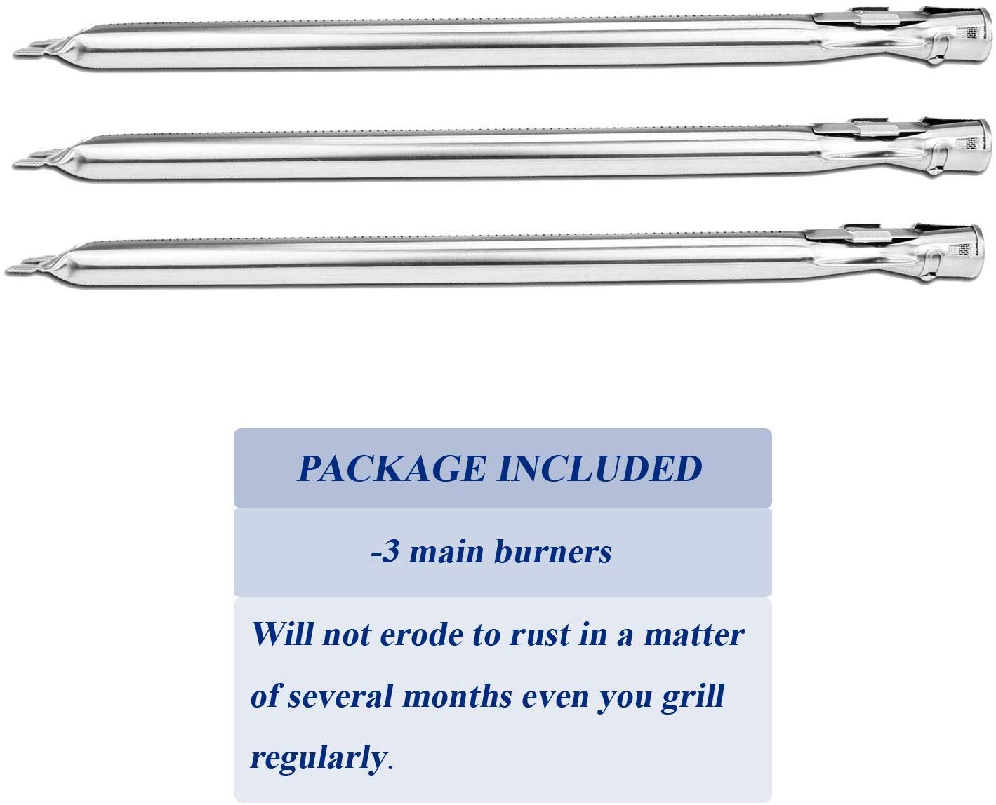 Utheer 62752 19.5" Grill Burner for Weber Genesis E/S-310, 320, 330 Gas Grills (2011-2016with Front Burner Knobs), NOT Compatible with Genesis II 310/340