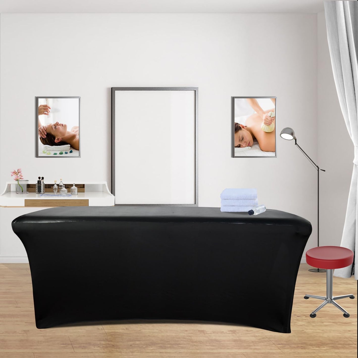 32-inch PU Leather Massage Table Cover (1-Pack) | Wipeable, Reusable & Waterproof Protector | Ideal for Salons, Spas, and Home Use