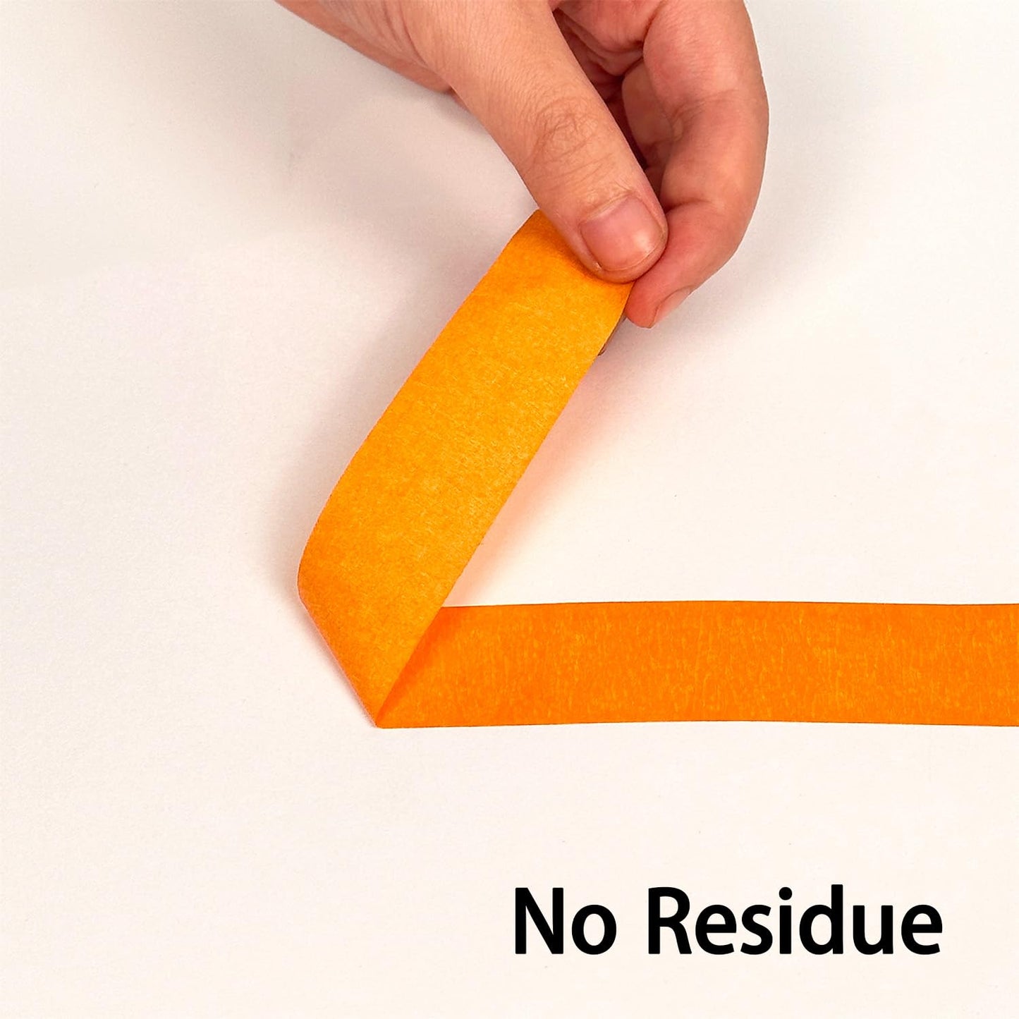 STIKBOND Orange Painters Tape 1 Inch x 55 Yards 10 Rolls (550 Total Yards), Medium Adhesive Green Masking Tape Bulk Multi Pack for Wall Painting, Furniture Painting, DIY Handmade Decoration