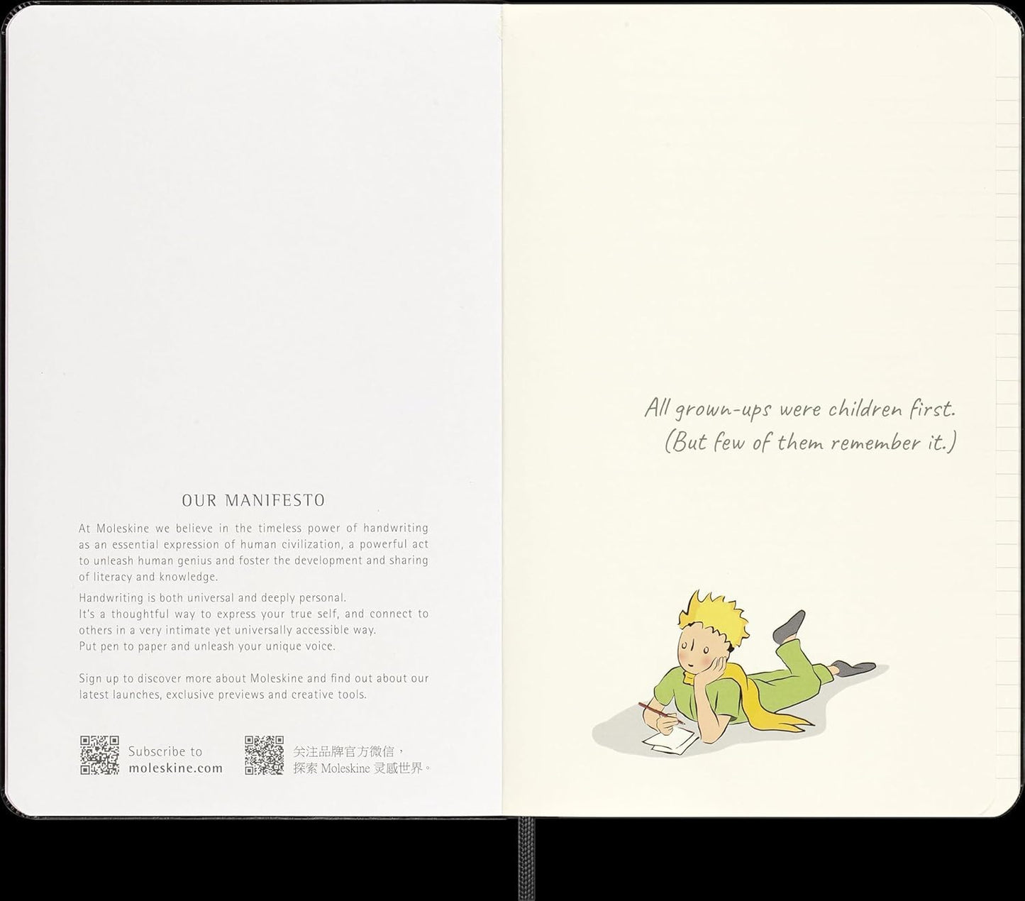 Moleskine Limited Edition Le Petit Prince Notebook, Large, Ruled, Black, Hard Cover (5 x 8.5)