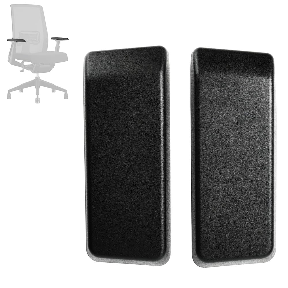 MingYi.office Arm Pads Caps Replacement for Haworth Very Office Chair. Used on Both Height Adjustable and 4D Arms. Sell as Sets with Left and Right Armrest lids. (Black)