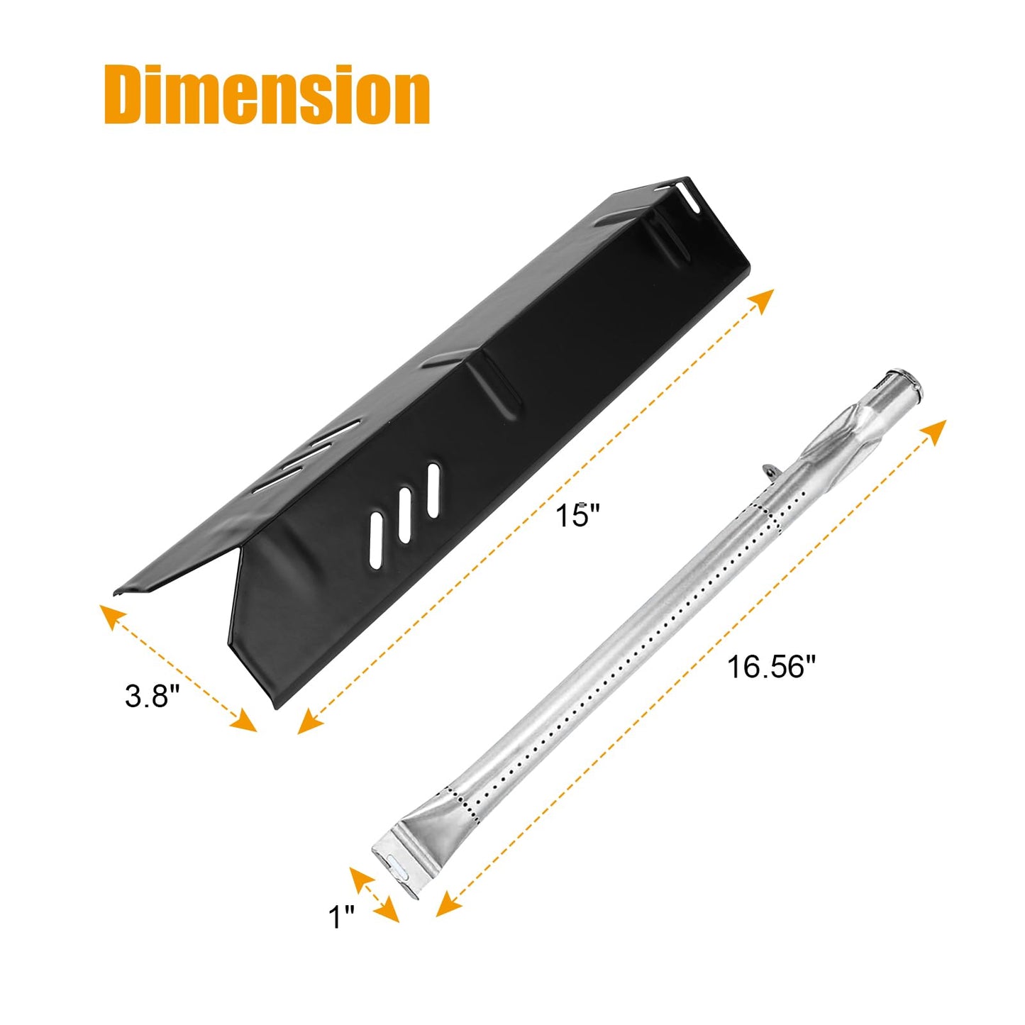 BBQ-PLUS Grill Cooking Grates Replacement Parts for Dyna Glo DGF510SBP,Home Depot DGF510PBP-D,Backyard BY13-101-001-13,GBC1460W