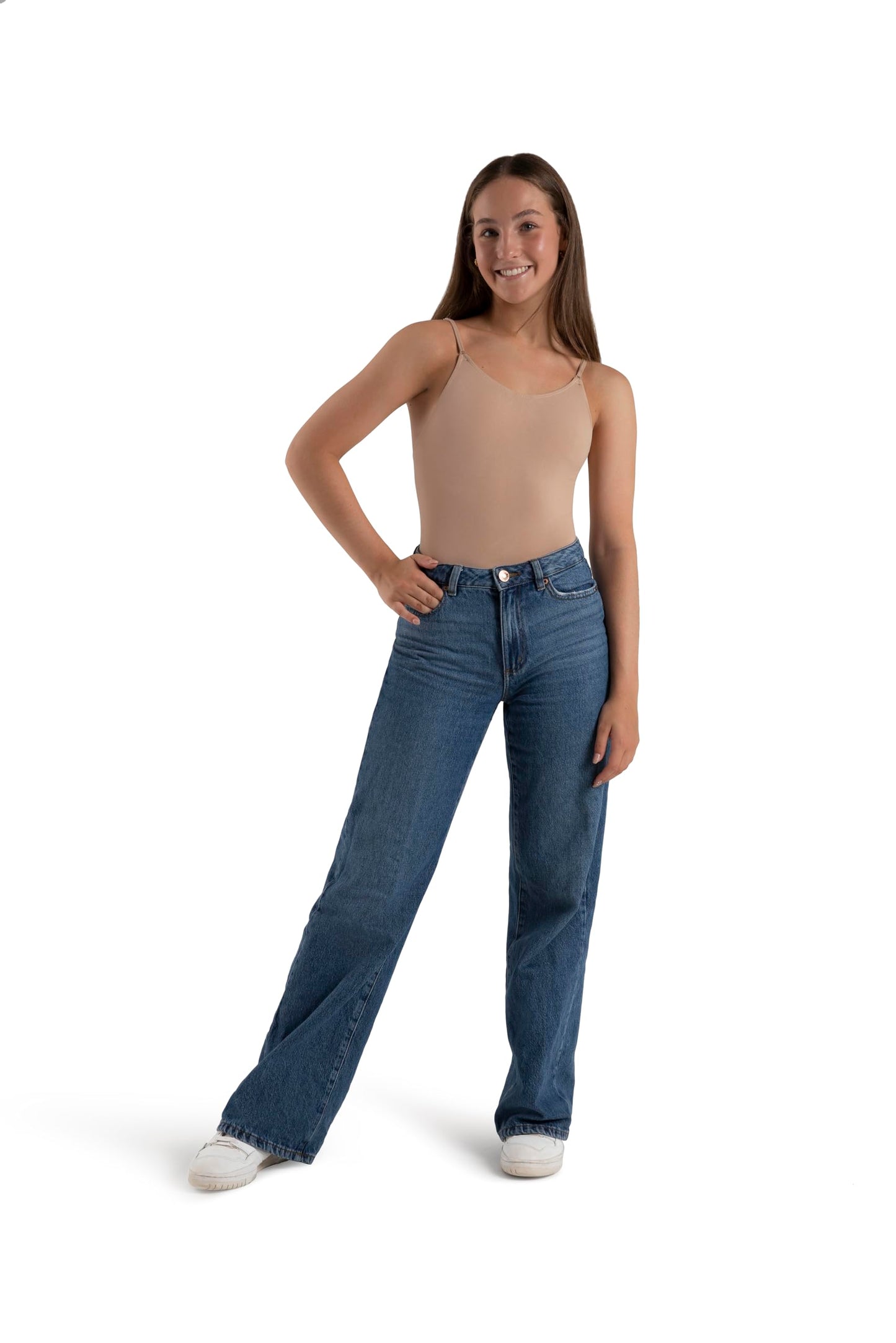 Capezio Seamless Camisole w/Transitions Straps, Nude, Small