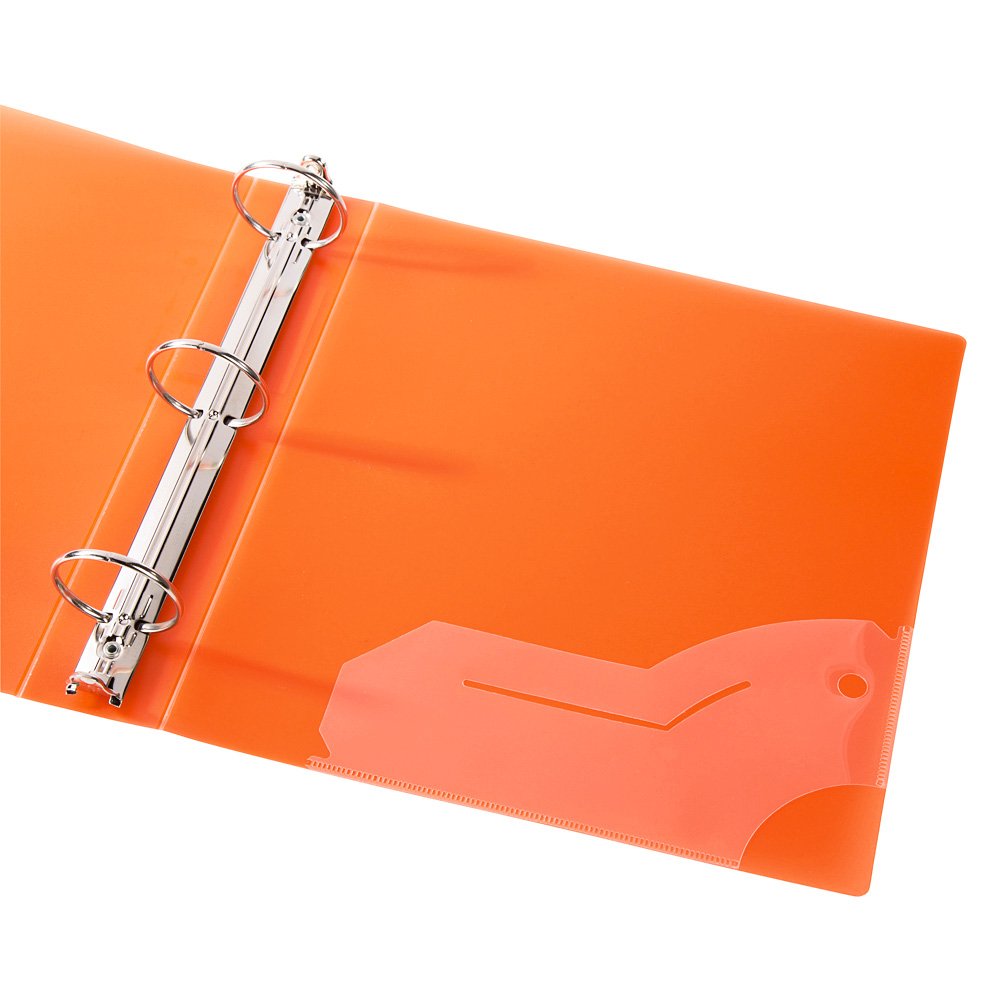 Filexec Products 3 Ring Binder, 2 Inch Capacity, Frosted, Letter Size, Pack of 6, Blueberry, Strawberry, Grape, Lemon, Lime, Tangerine (50161-6494)