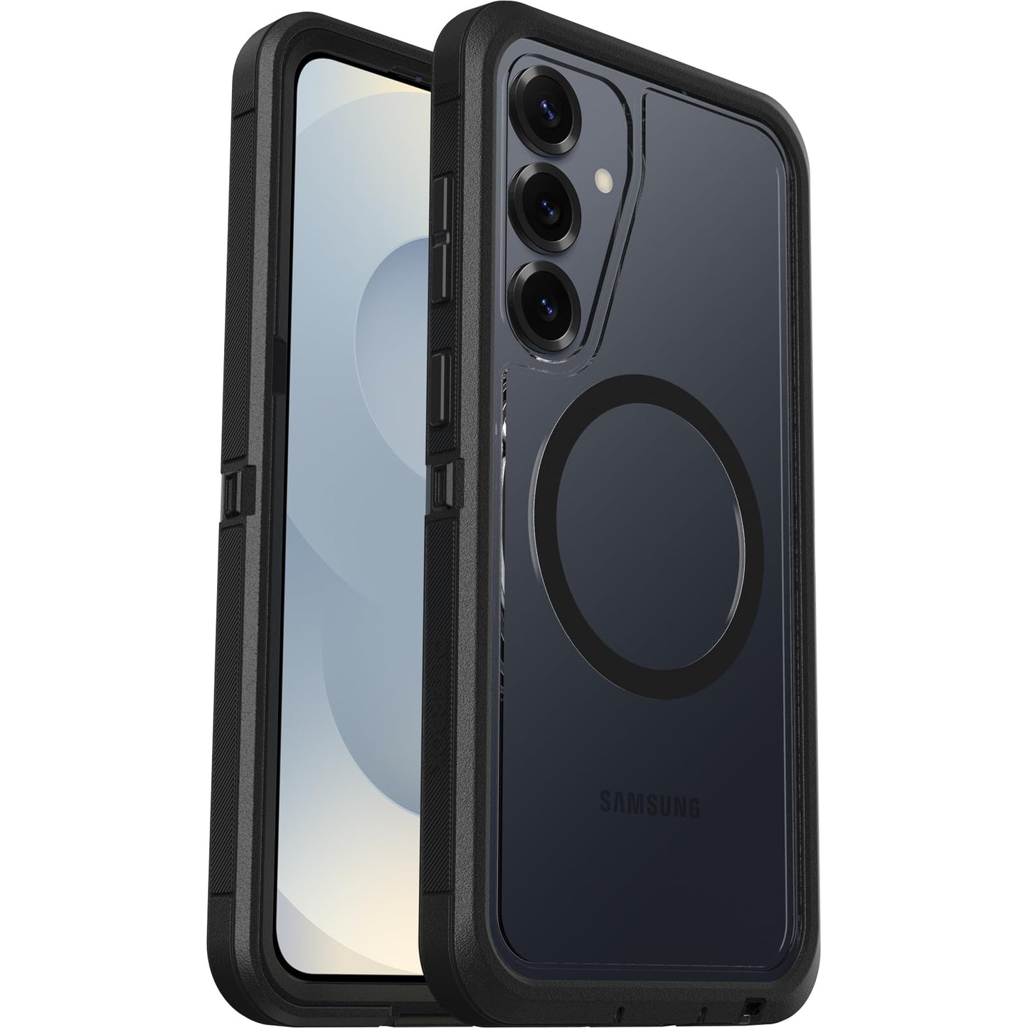 OtterBox Samsung Galaxy S25+ Defender Series XT Clear Magnet Case - Dark Side (Black)