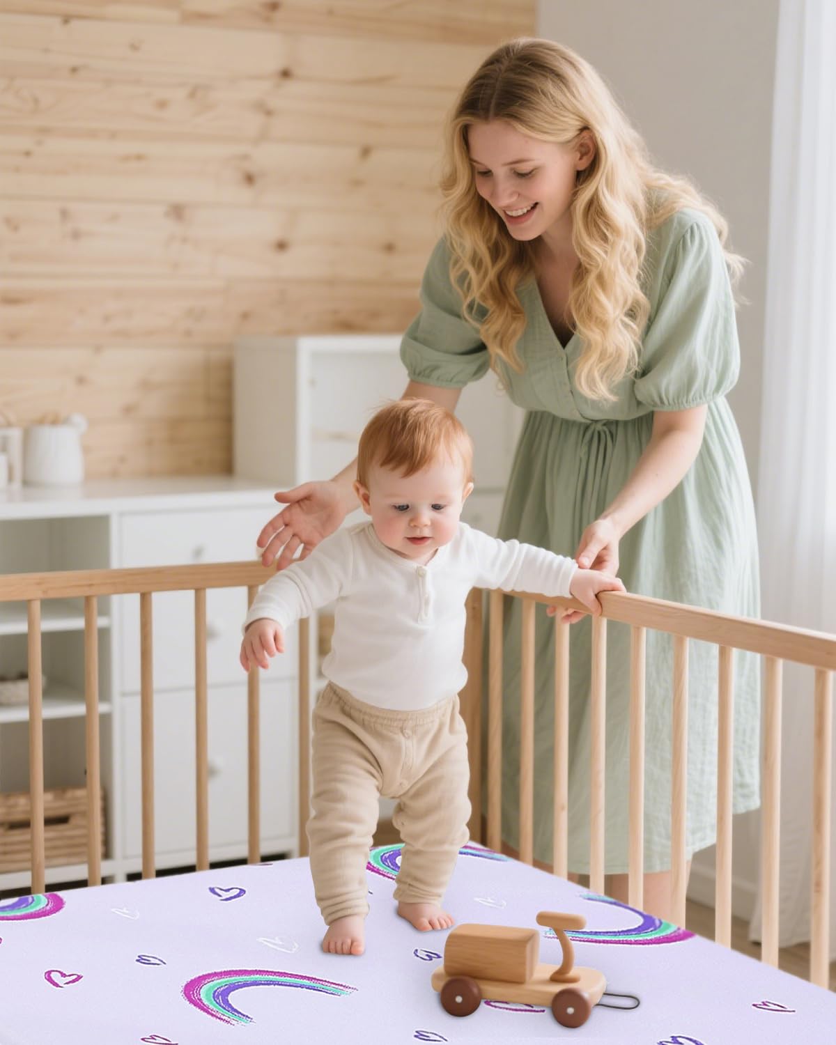 Pack and Play Mattress - 38" x 26" Soft Breathable Portable Mattres Waterproof & Washable Perfectly fits Pack n Play