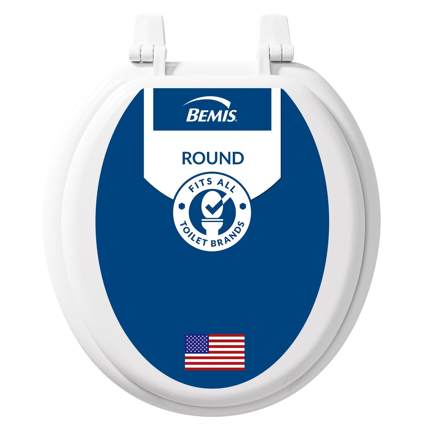 Bemis 400TTA000 Economy Molded Wood Round Toilet Seat, White