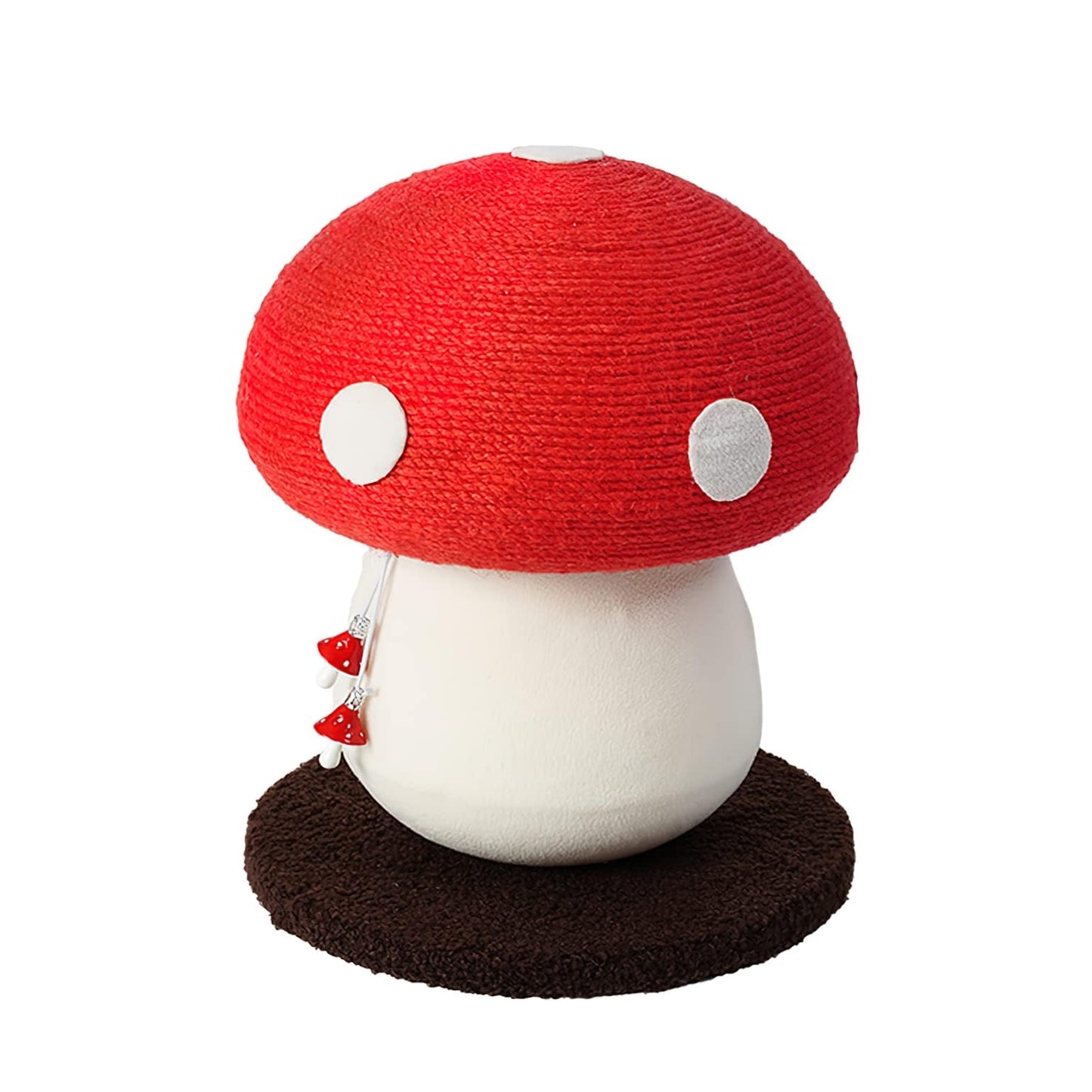 PECHVINO Mushroom Cat Scratching Post - Unique Design, Sisal-Wrapped, Ideal for Medium and Small Cats, No Assembly Required