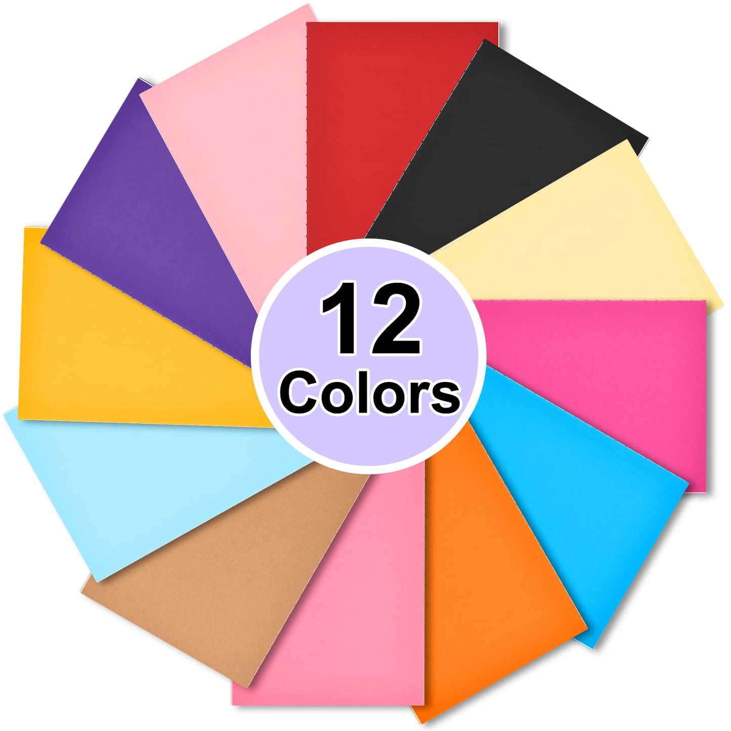 Coopay 48 Pack Colorful Notebooks Journals Bulk A5 Size Lined Travel Set Subject Notepad Planner Writing Sketchbook Memo Diary for Kids, Travelers, Students and Office, 8.3 x 5.5 Inches, 60 Pages