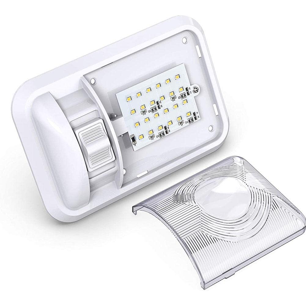 ANYPOWK 12 Volt LED RV LED Lights with ON/Off Switch - Daylight 6500K 3.5 W 400LM, Interior Lighting for RV Van Trailer Camper Boat - Pack of 4