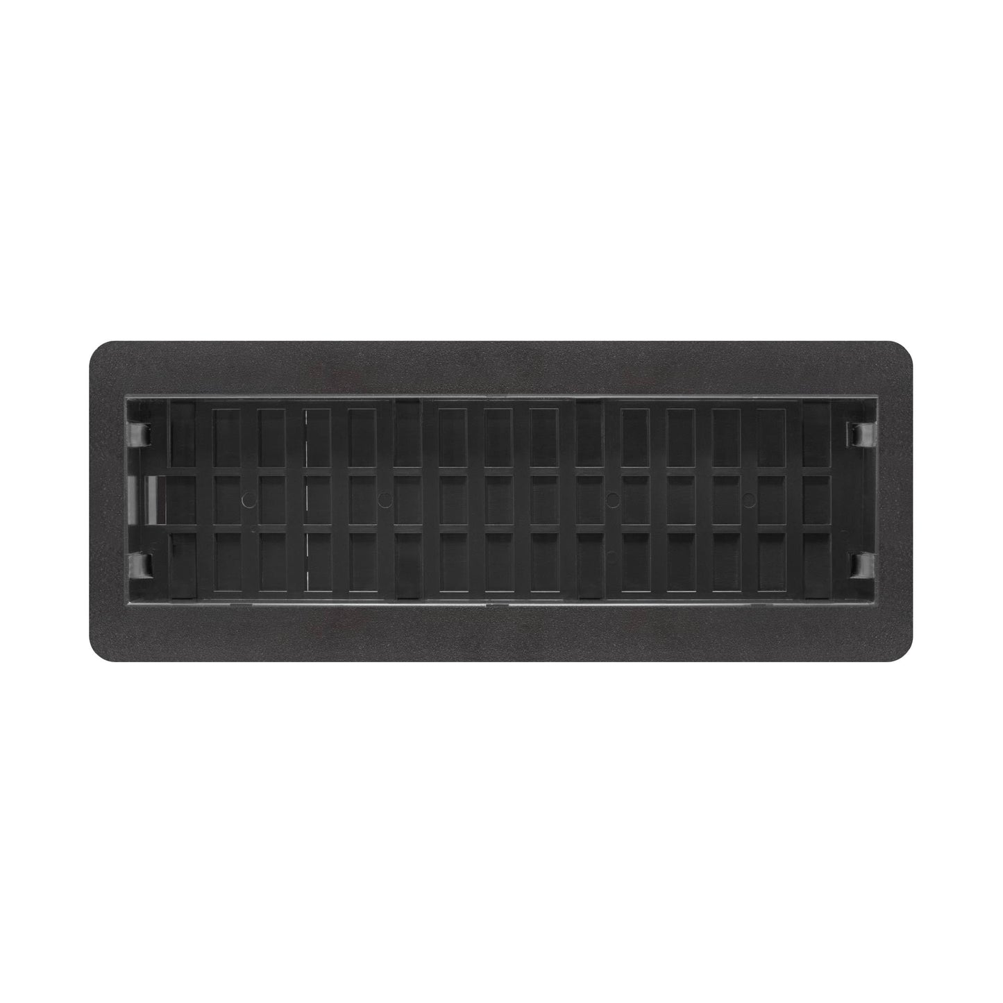 Decor Grates (4-Pack) LAJH310-BLK Oriental Low Profile Floor Register, 3x10 Inches, Textured Black Finish