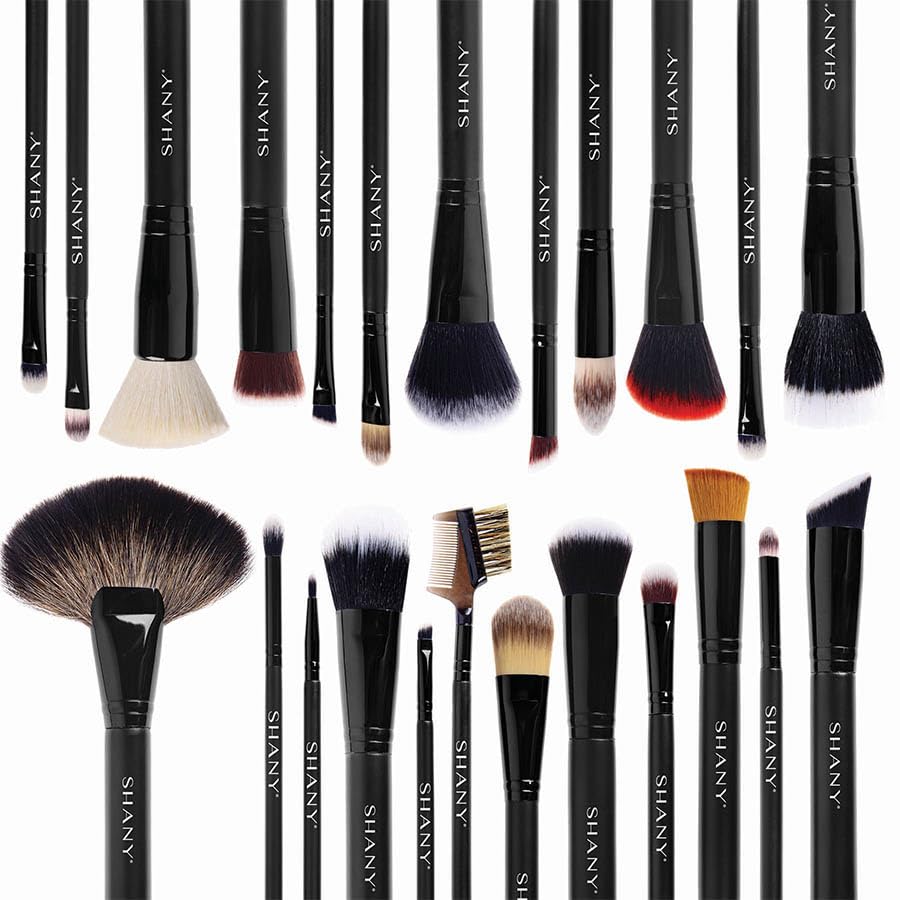 SHANY The Masterpiece Pro Signature Brush Set 24 Pieces Handmade Natural/Synthetic Bristle with Wooden Handle