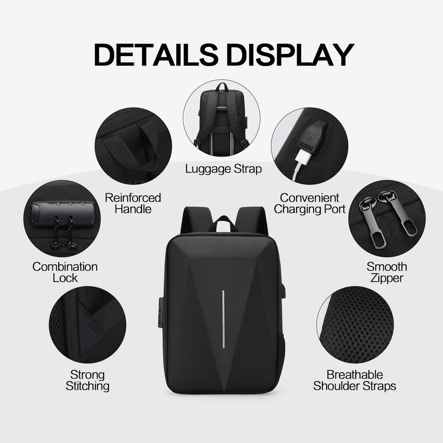 HFLZBRO Bag for Starlink Mini - Storage Bag Case for Starlink Dish and All Accessories - Anti-theft Water-resistant Backpack (Black)