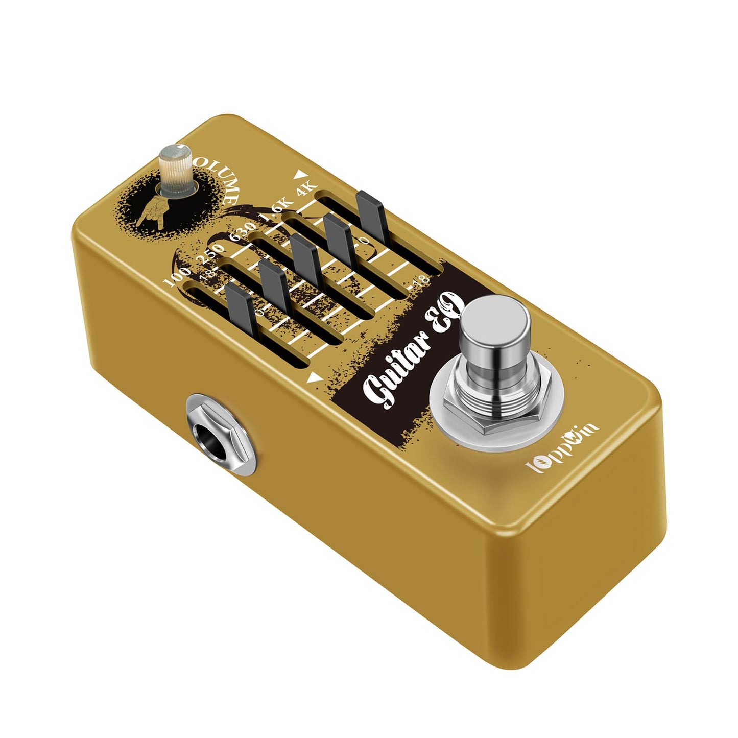IOppWin Guitar Pedals, 5-Band Guitar Graphic Equalizer Pedal with Master Level Control - True Bypass & Metal Shell