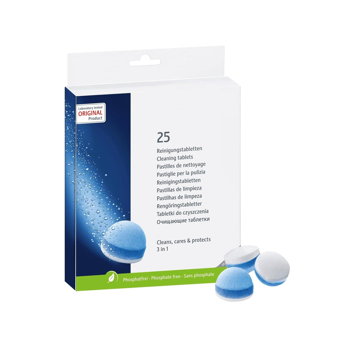 3-Phase Cleaning Tablets Espresso Machines and Automatic Coffee Centers - 25-Count