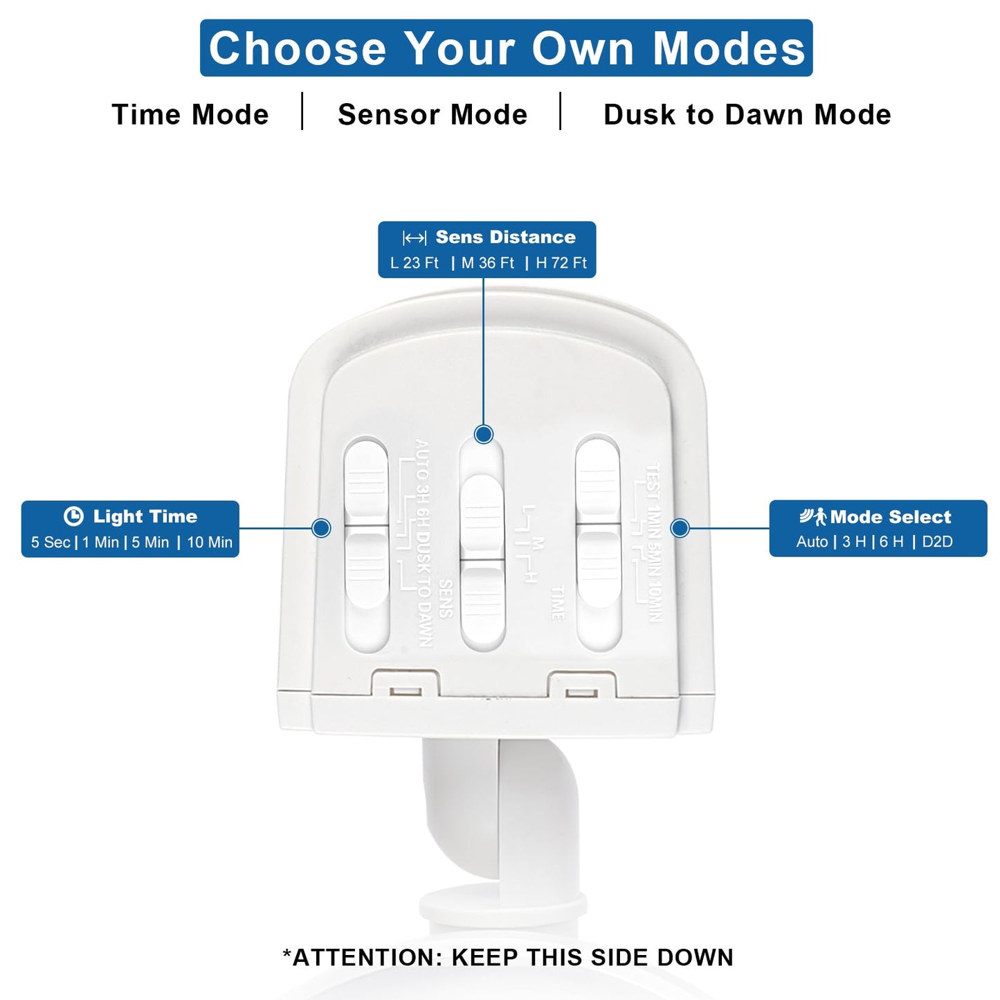 AmeriTop Motion Sensor Lights Outdoor, AmeriTop 35W Ultra Bright 3500LM LED Security Flood Lights with Motion Sensor Mode & Dusk to Dawn Sensor Mode/ ETL Certified IP65 Waterproof Outdoor Light