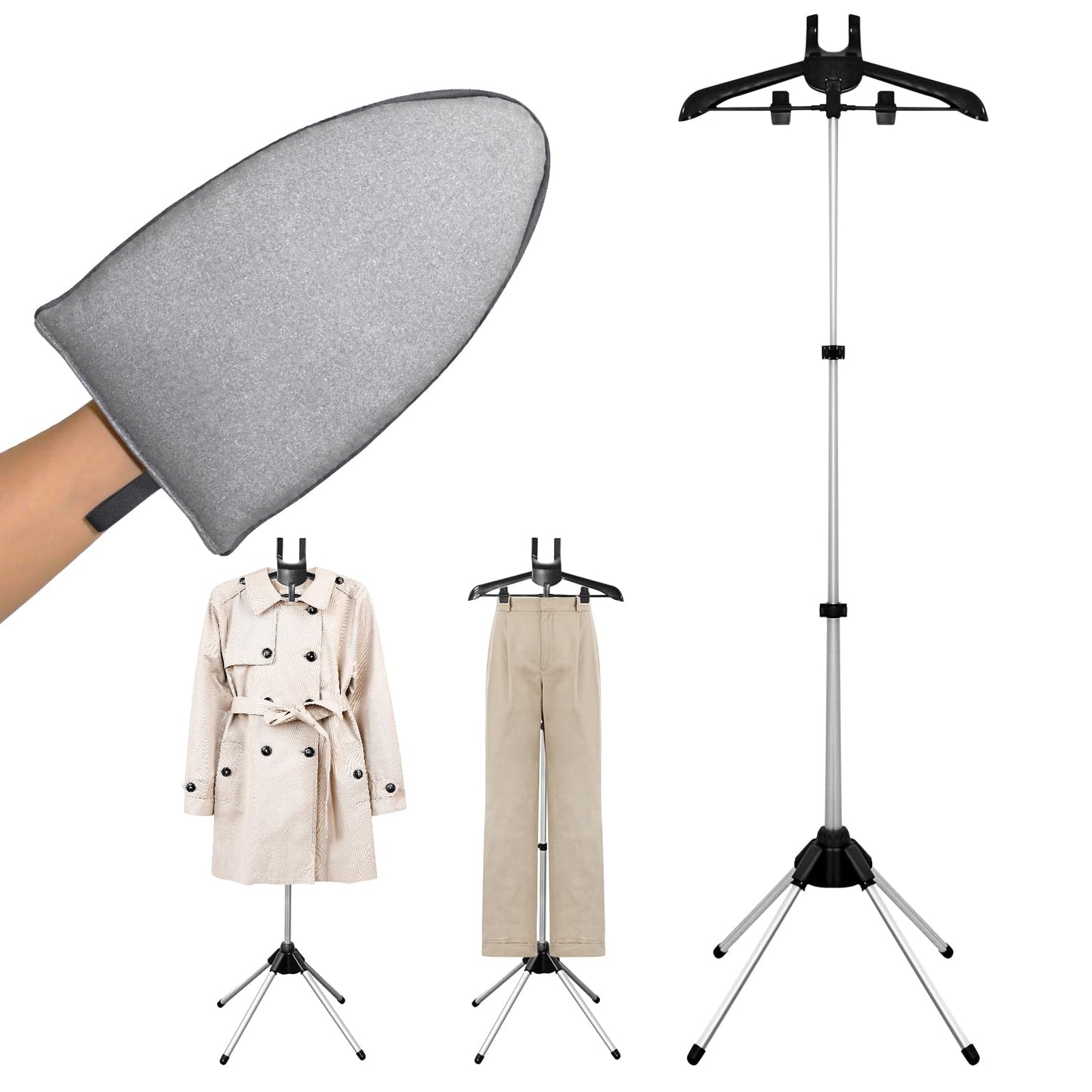 Steam Rack For Clothes With Gloves Steaming Hanger,Garment Steam Rack,Garment Steamer Holder,Hanger For Steaming Clothes
