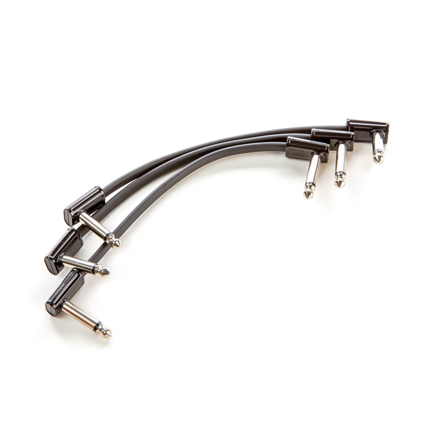 Jim Dunlop, 1/4-Inch Right Angle MXR Ribbon Patch Cable 6 in|15 cm-3 Pack (3PDCPR06)