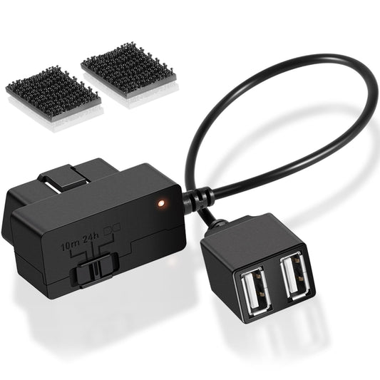010-12530-23 Constant Vehicle Power Cable for Garmin Dash Cam 46, 47, 56, 57, 66W, 67W, Live, Mini, Mini 2, Tandem, Connect to Vehicle's OBD-II Port for Power Even When Parked and Turned Off