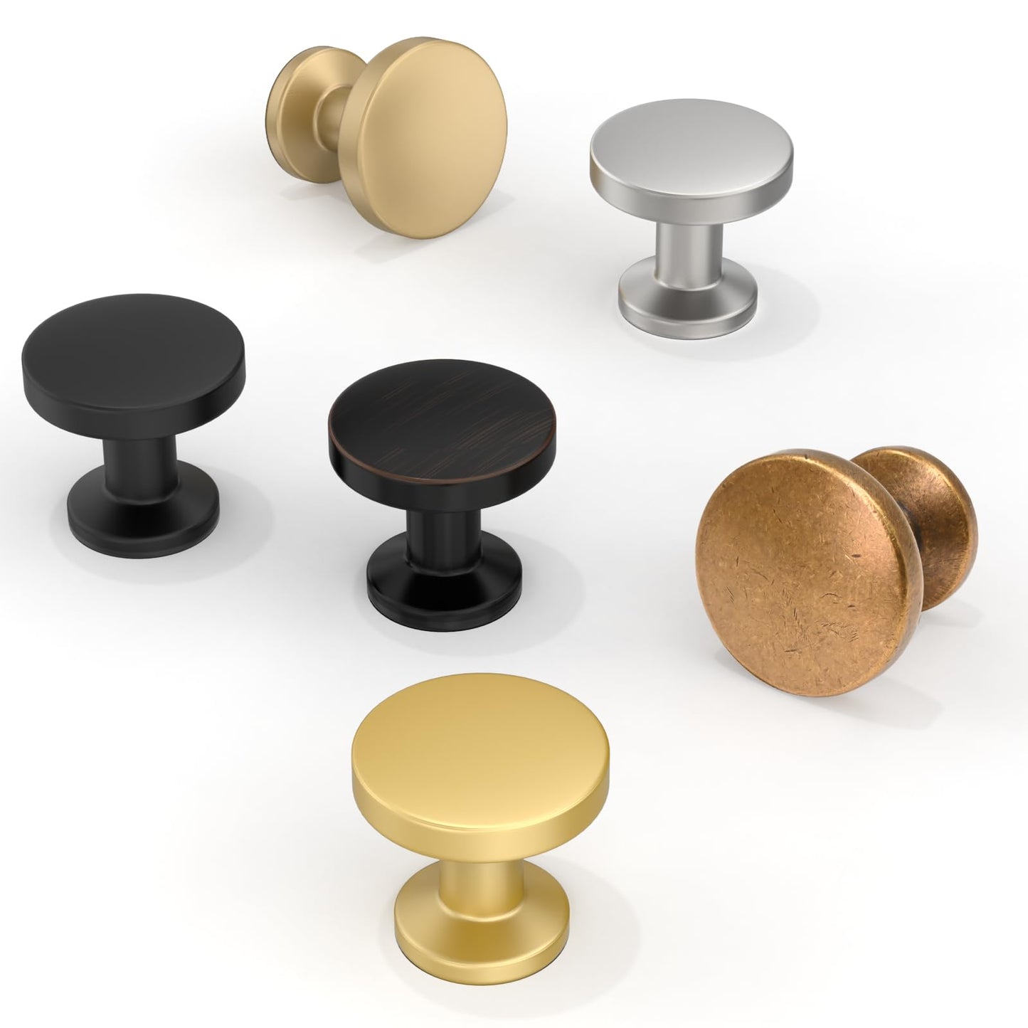 Talentedeco 10 Pack Champagne Bronze Kitchen Cabinet Knobs Cabinet Pulls Drawer Knobs Cabinet Hardware Zinc Knobs for Drawers
