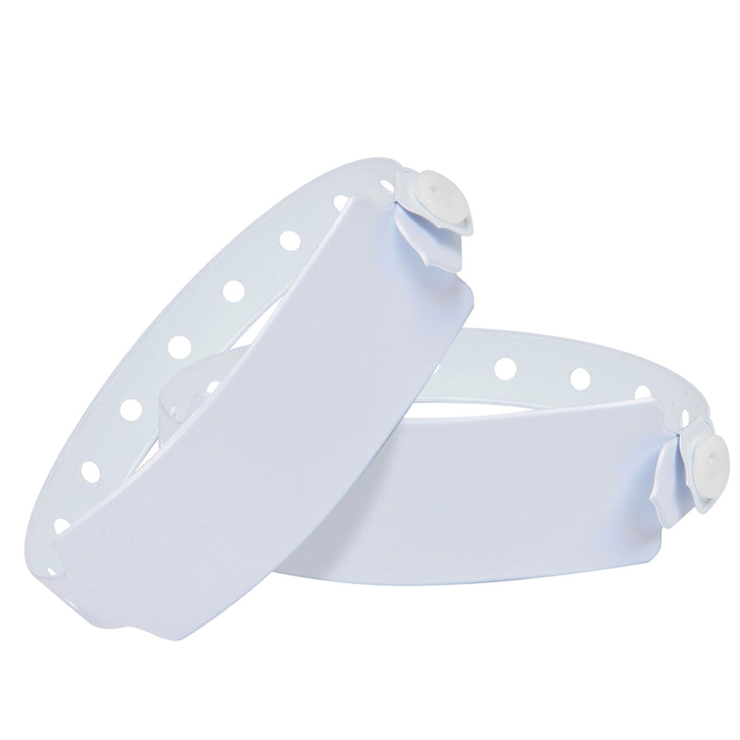 Wristall 100 Pack White Hospital Wristbands Vinyl Patient Id Bands Medical Plastic Wristbands by Fivepeans