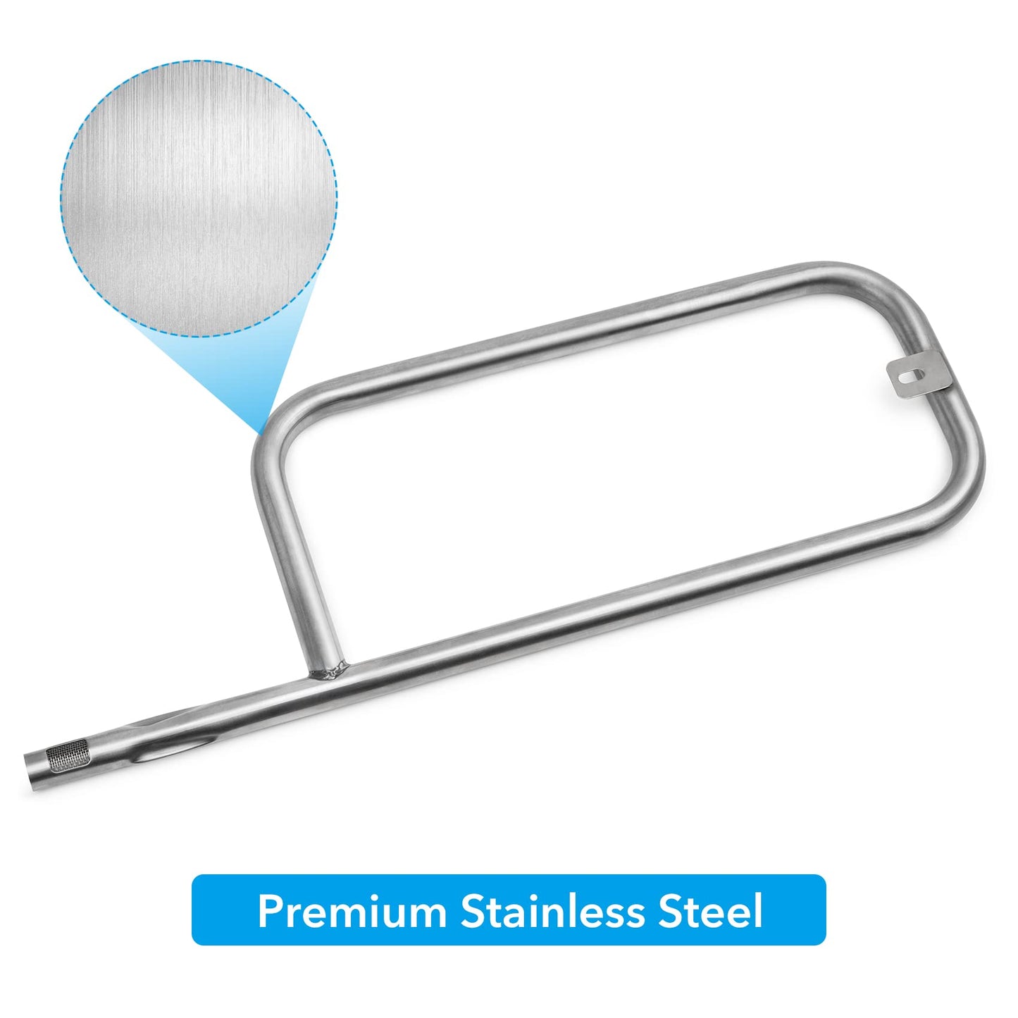 Stanbroil Stainless Steel Grill Burner Tube for Weber Q200 Q220 Q2000 Q2200 Series Gas Grill, Replacement Part for Weber 69956/60041/41862