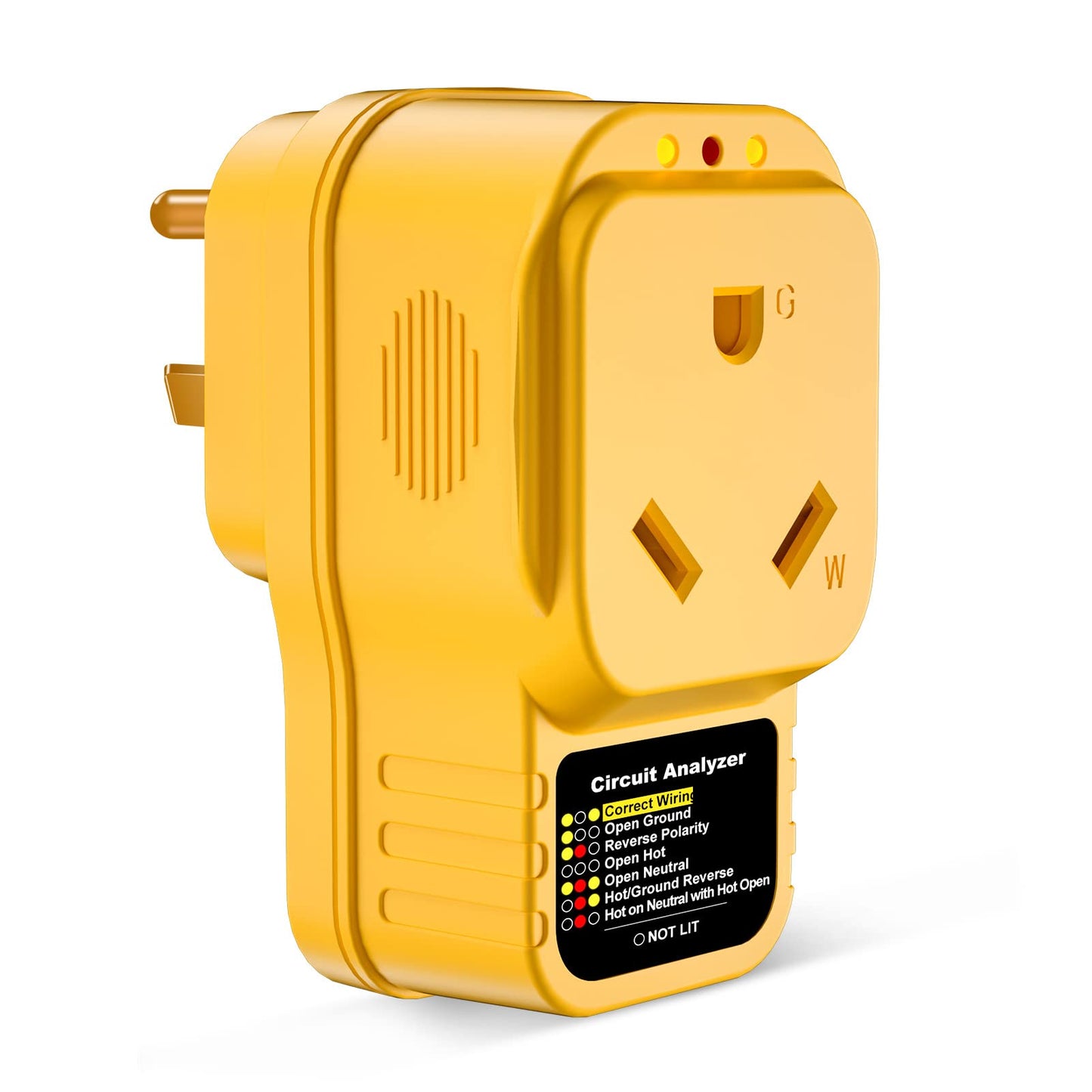EyGde 30 Amp Surge Protector for RV, RV Circuit Analyzer Power Surge Protection 30amp, Plug Adapter with LED Indicator Lights for Camper Travel Trailer Accessories