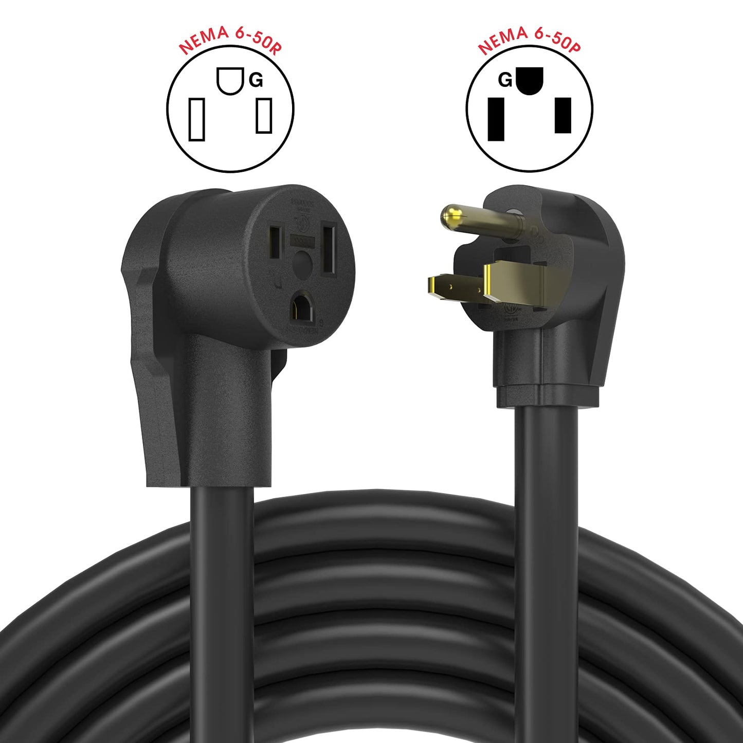 YESWELDER 40ft 220 Volt Welder Extension Cord 10 AWG Power Extension for Welding Machines