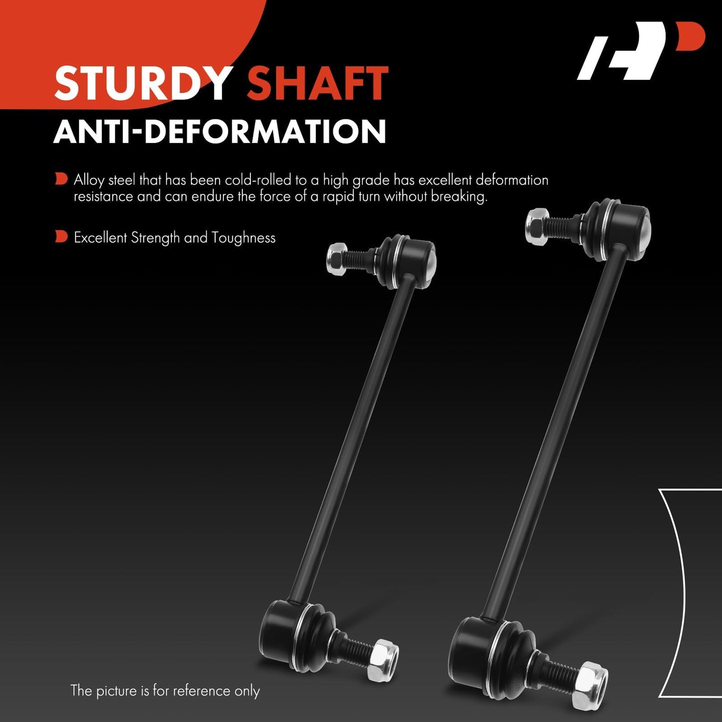 A-Premium 2 x Front Sway Bar Links Stabilizer Bar Links, Compatible with Toyota & Lexus - 2001-2019 - Camry Highlander Venza Solara & RX330 RX350 RX350L RX400h RX450h RX450hL ES300 ES330