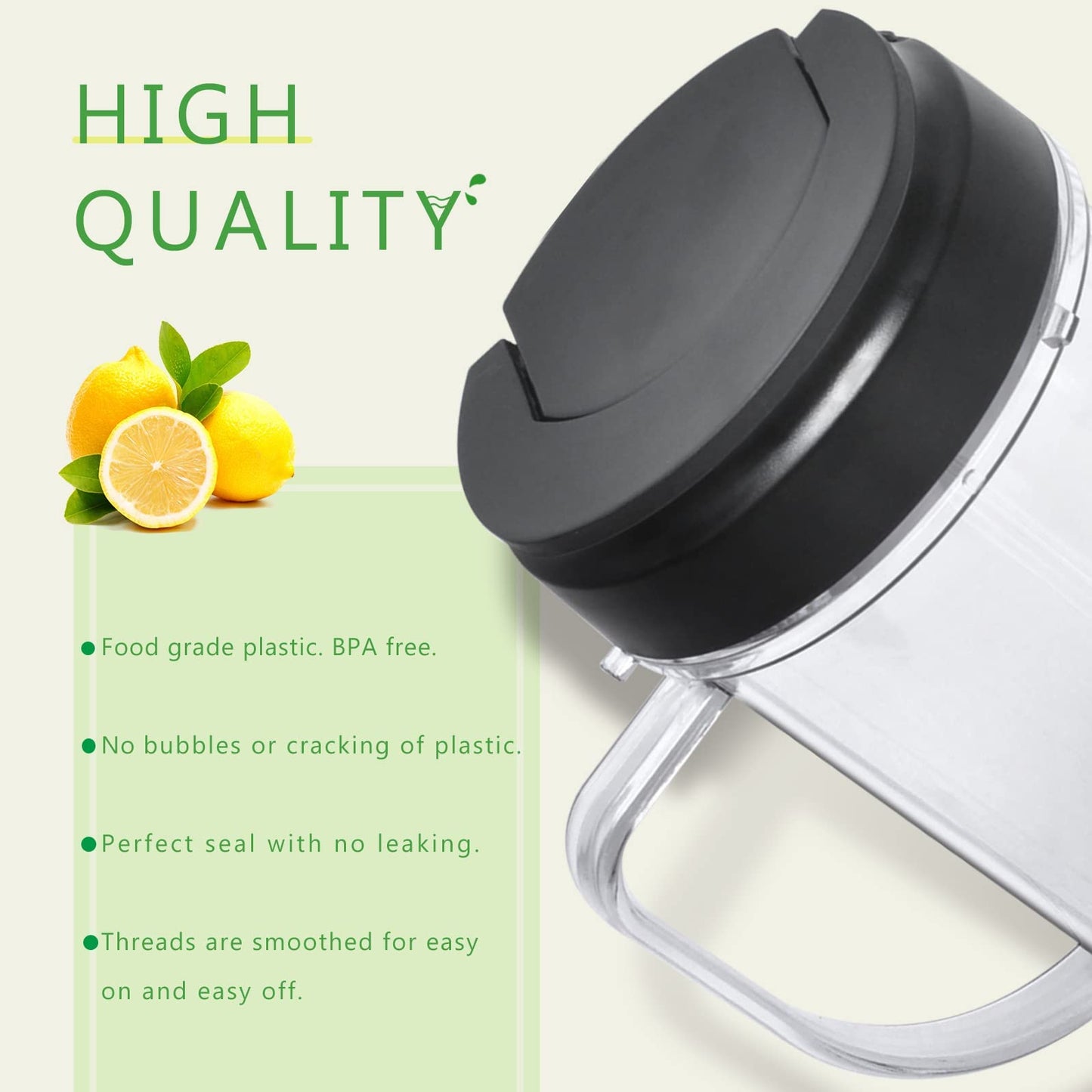 22oz Cups and Blade Compatible with Magic Bullet Blender, Tall 22oz Cup with Flip Top to-Go Lid Replacement Parts Compatible with Magic Bullet 250w MB1001 Juicer Mixer