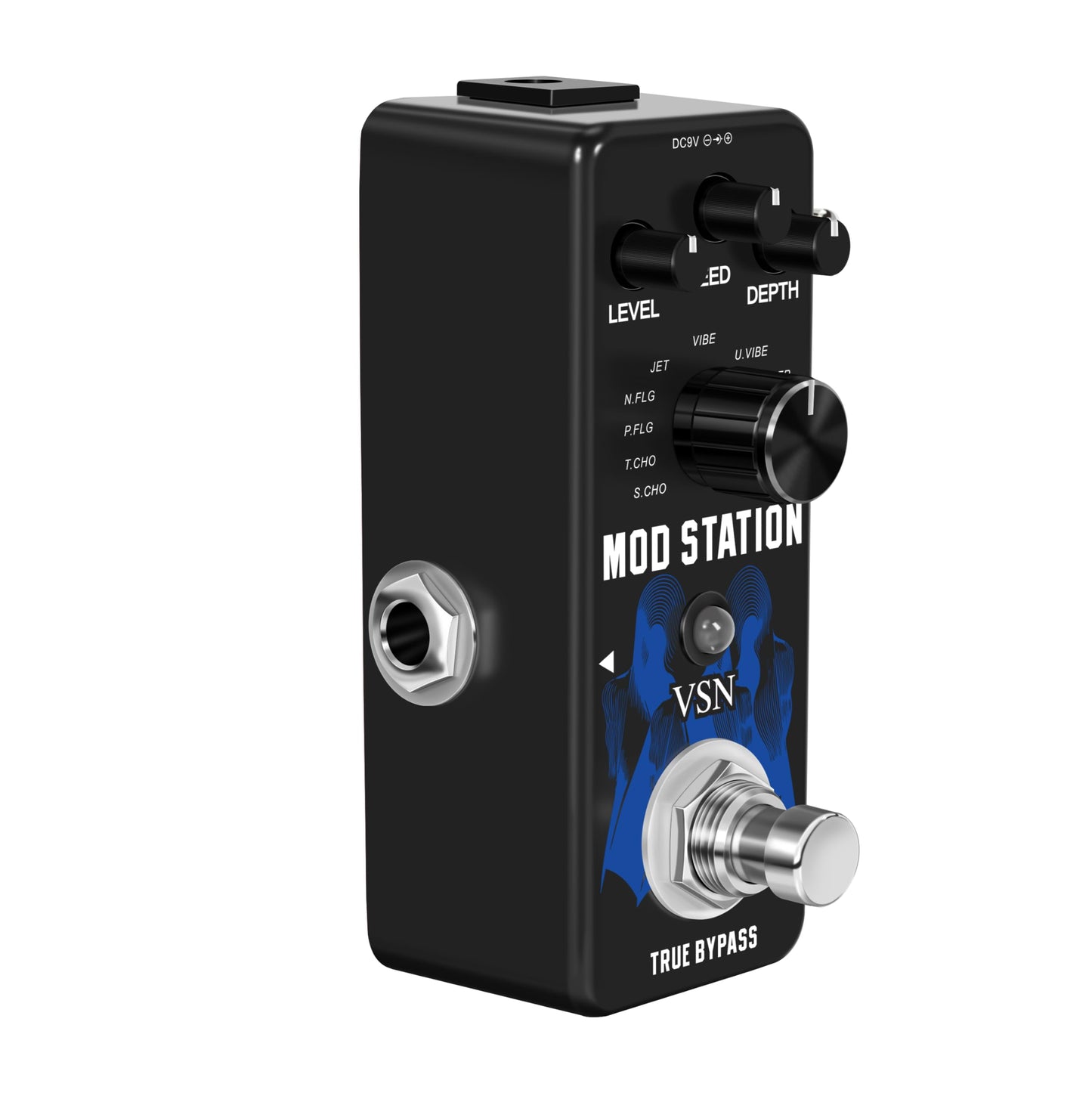 VSN Modulation Pedal for Electric Guitar Pedal Boards, 11 Effects Chorus Phaser Flanger Tremolo Vibroat Filter,11 Modulation Modes, True Bypass