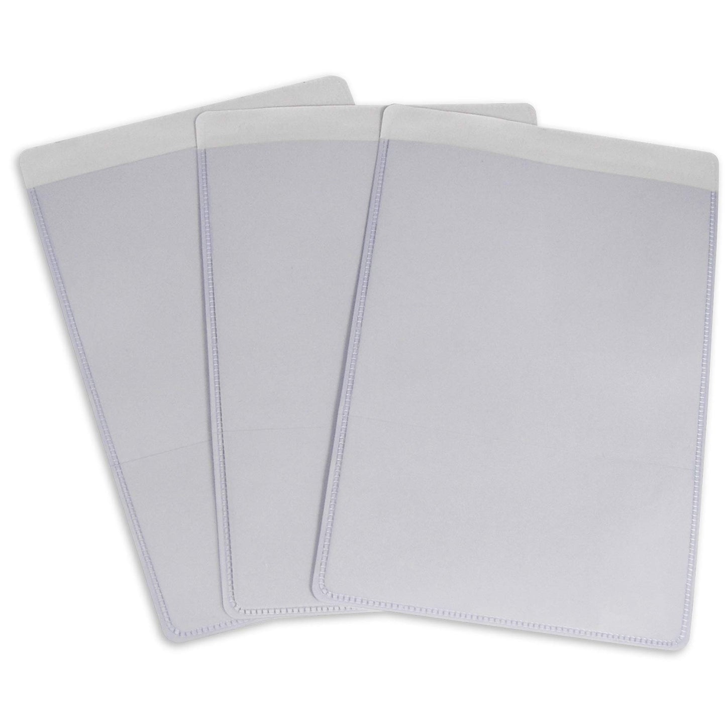 C-Line 70058 Shop Ticket Holder with self-Adhesive Back for 5 x 8 Insert, Clear, 50/Box