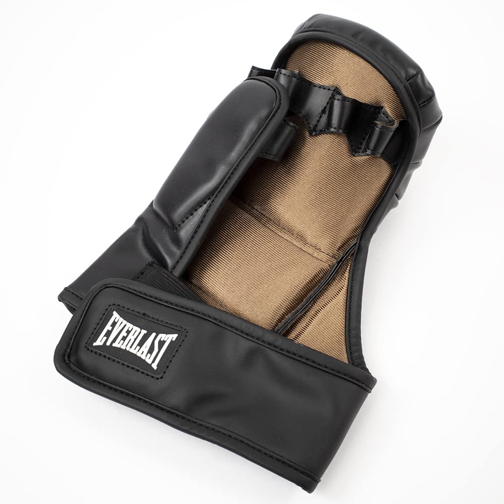 Everlast Titan Hybrid Gloves – Knuckle Padding, Ergonomically-Curved Padding, Padded Thumb & Lower Hand, Hook & Loop Closure – Great for MMA, Grappling, Training, Striking Techniques, Sparring
