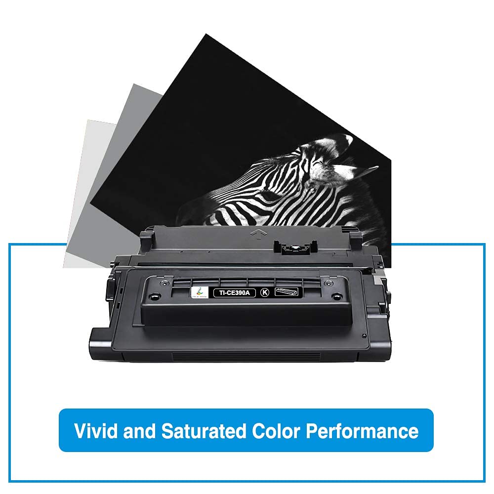 CE390A 90A Black Toner Cartridge Replacement for HP 90A CE390A 90X CE390X for Enterprise 600 M602 M601 M4555 M602dn M602n M602x M603dn M603n M4555f M4555h Printer (Black, 1-Pack)