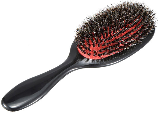 Boar Bristle Detangling Paddle Hair Brush for Curly Fine Straight Natural Tangled Hair, Anti-frizz Boar Nylon Mixed Bristle Styling Hairbrush for Women Men